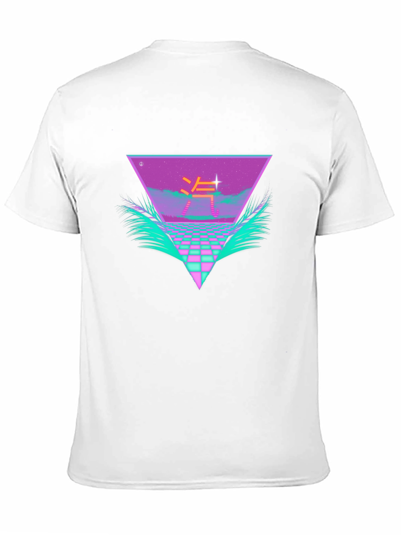 Retro Wave Black T-Shirt Vaporwave Style