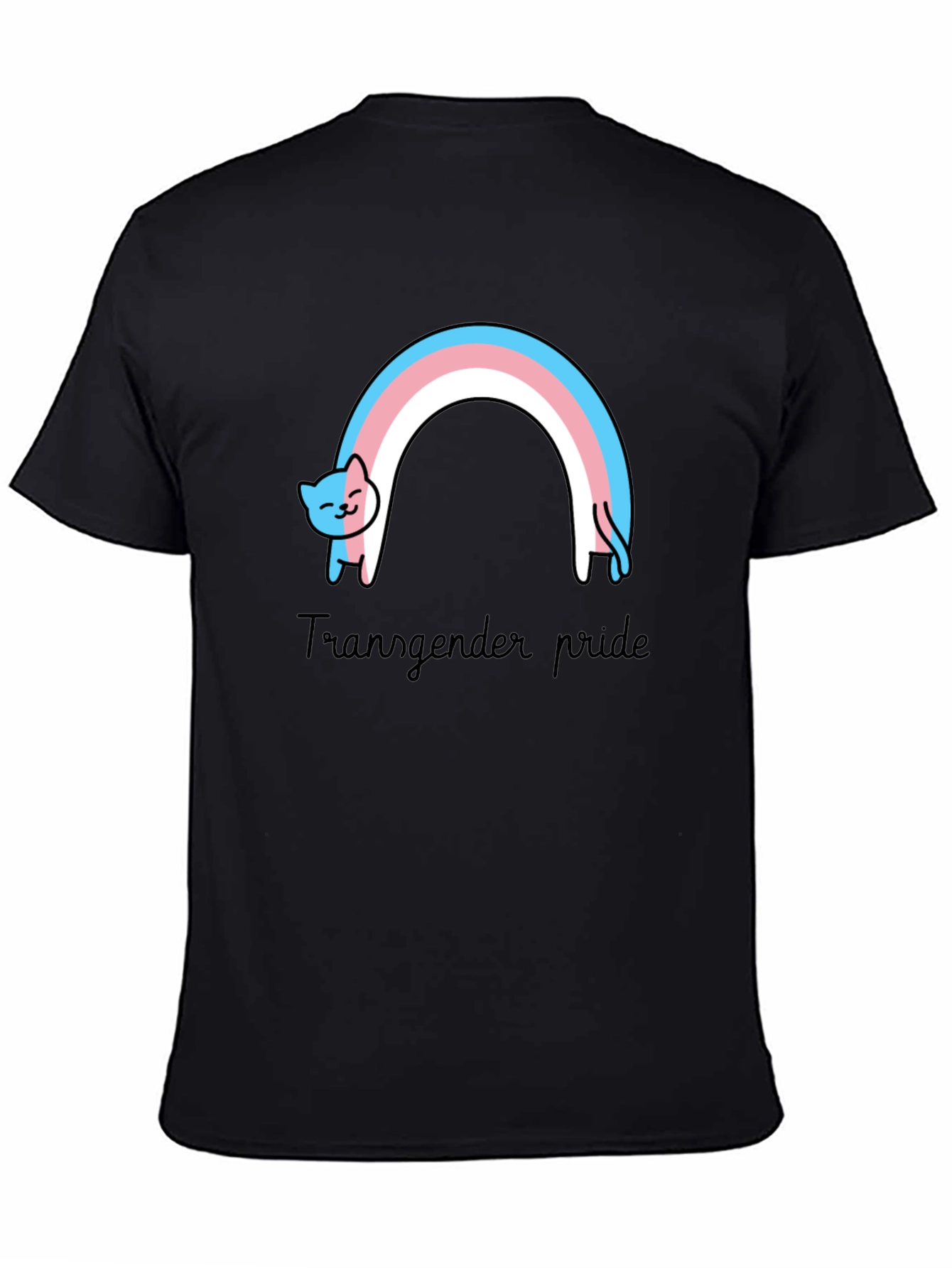 Transgender Pride Cat Rainbow T-Shirt