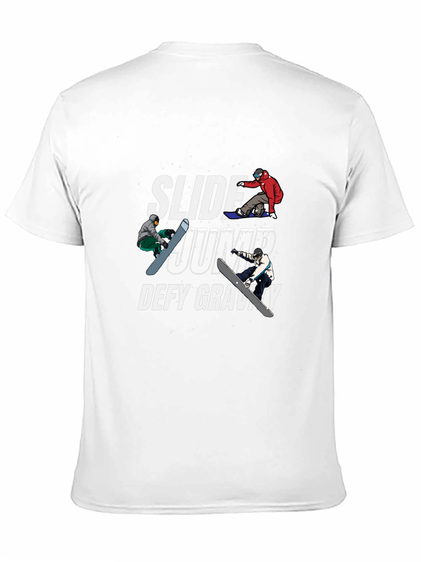 Snowboard Graphic T-Shirt | Slide Jump Defy Gravity