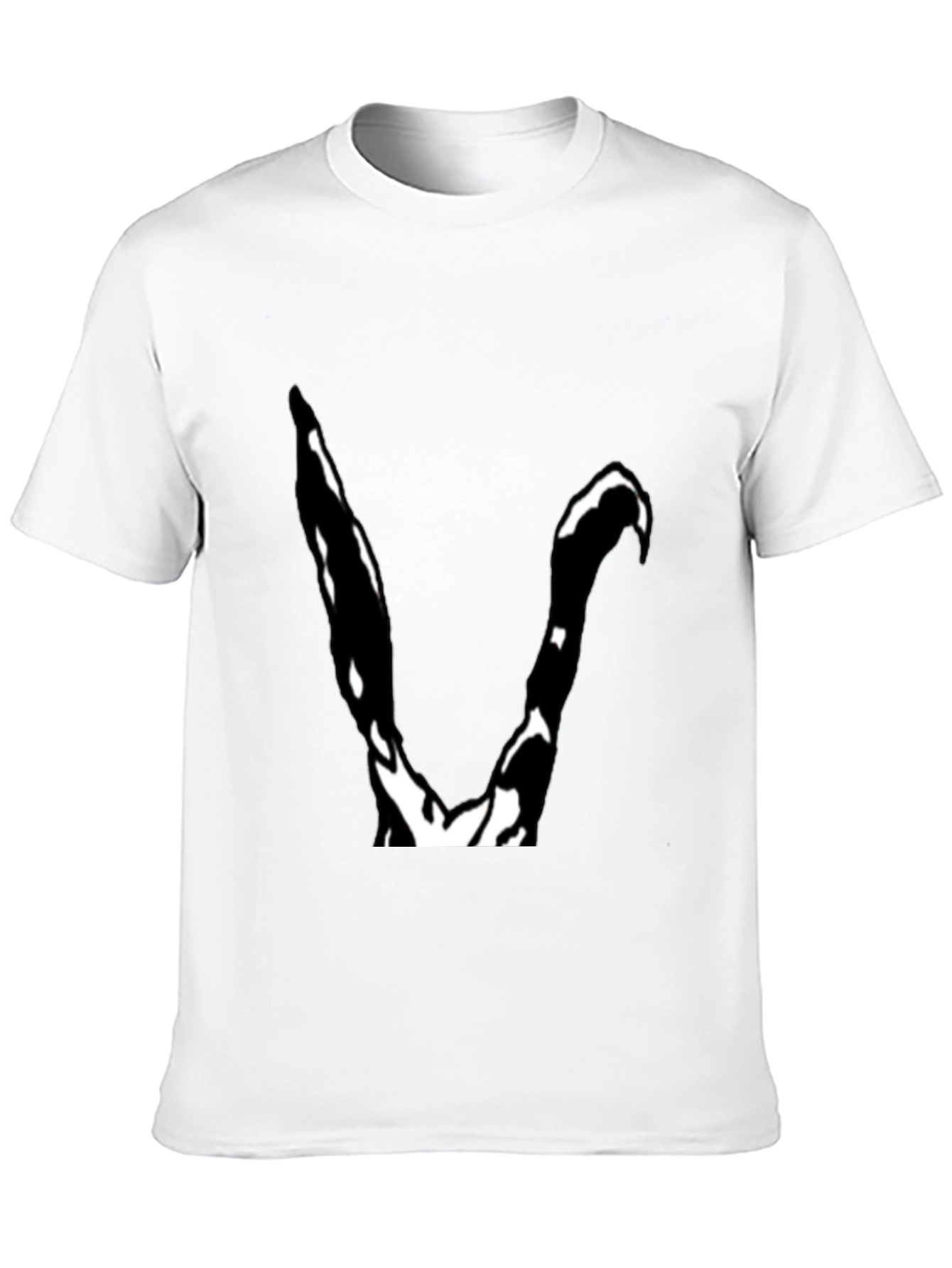 Abstract V Graphic Black T-Shirt