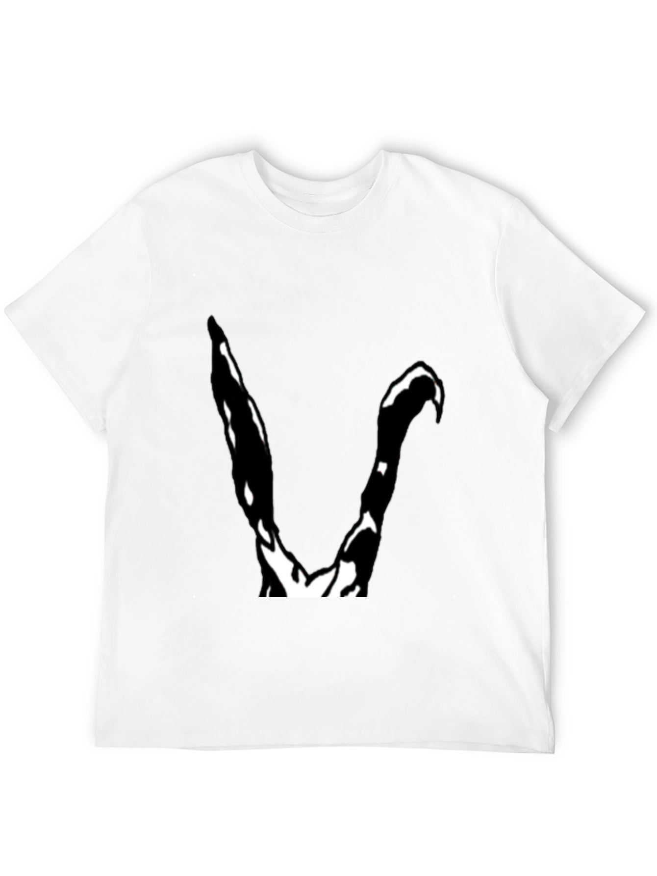 Abstract V Graphic Black T-Shirt