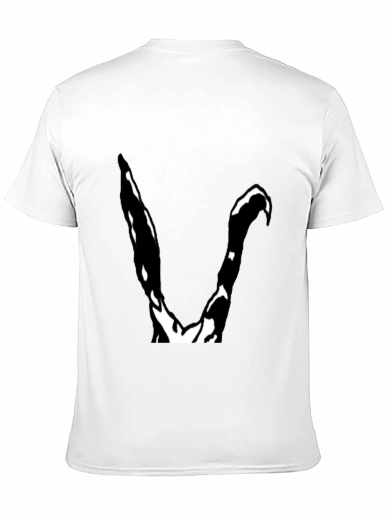 Abstract V Graphic Black T-Shirt
