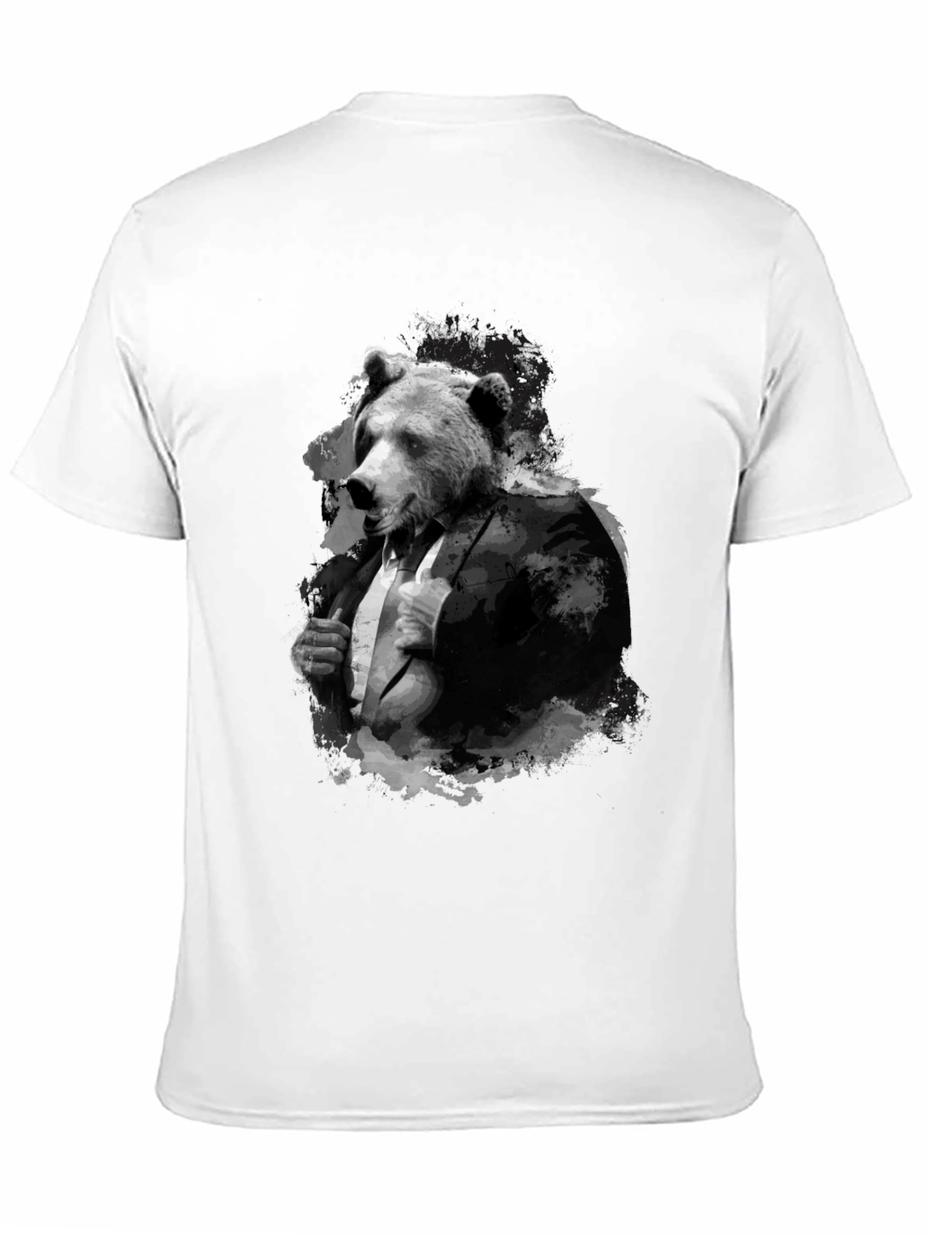 Bear in Suit T-Shirt - Menswear Animal Graphic Tee