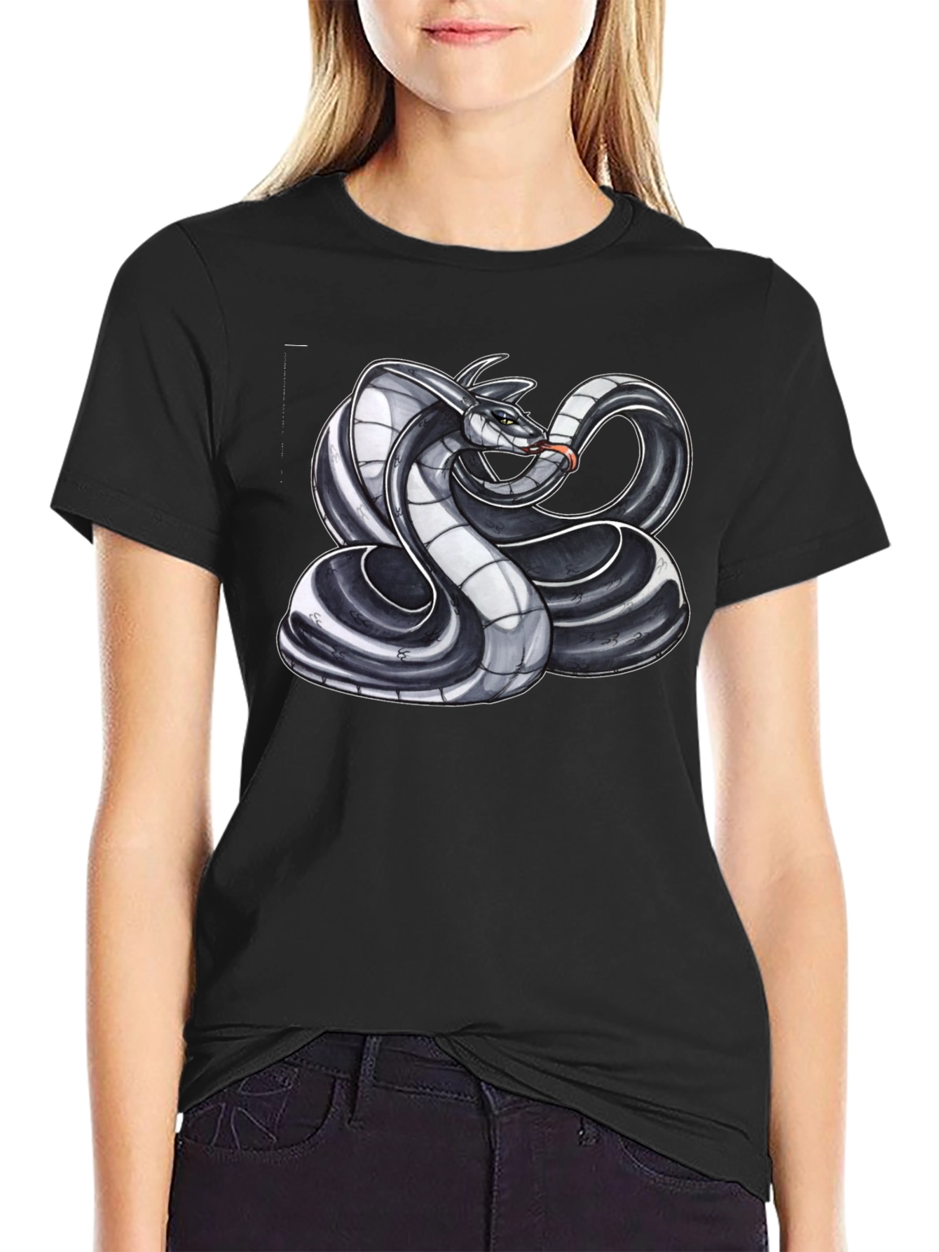 Cobra Snake Graphic Print T-Shirt