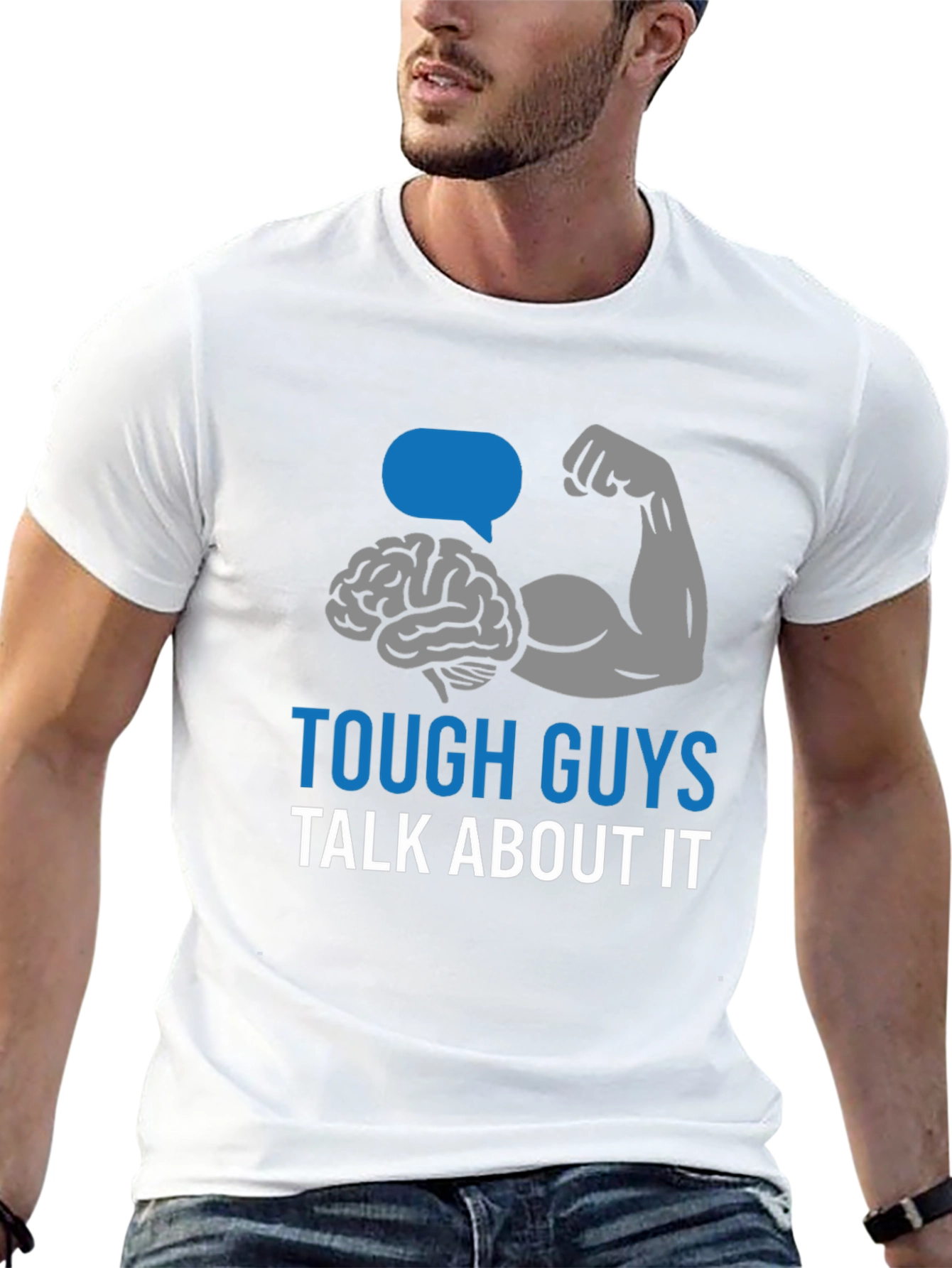 Tough Guys Talk About It Graphic Tee