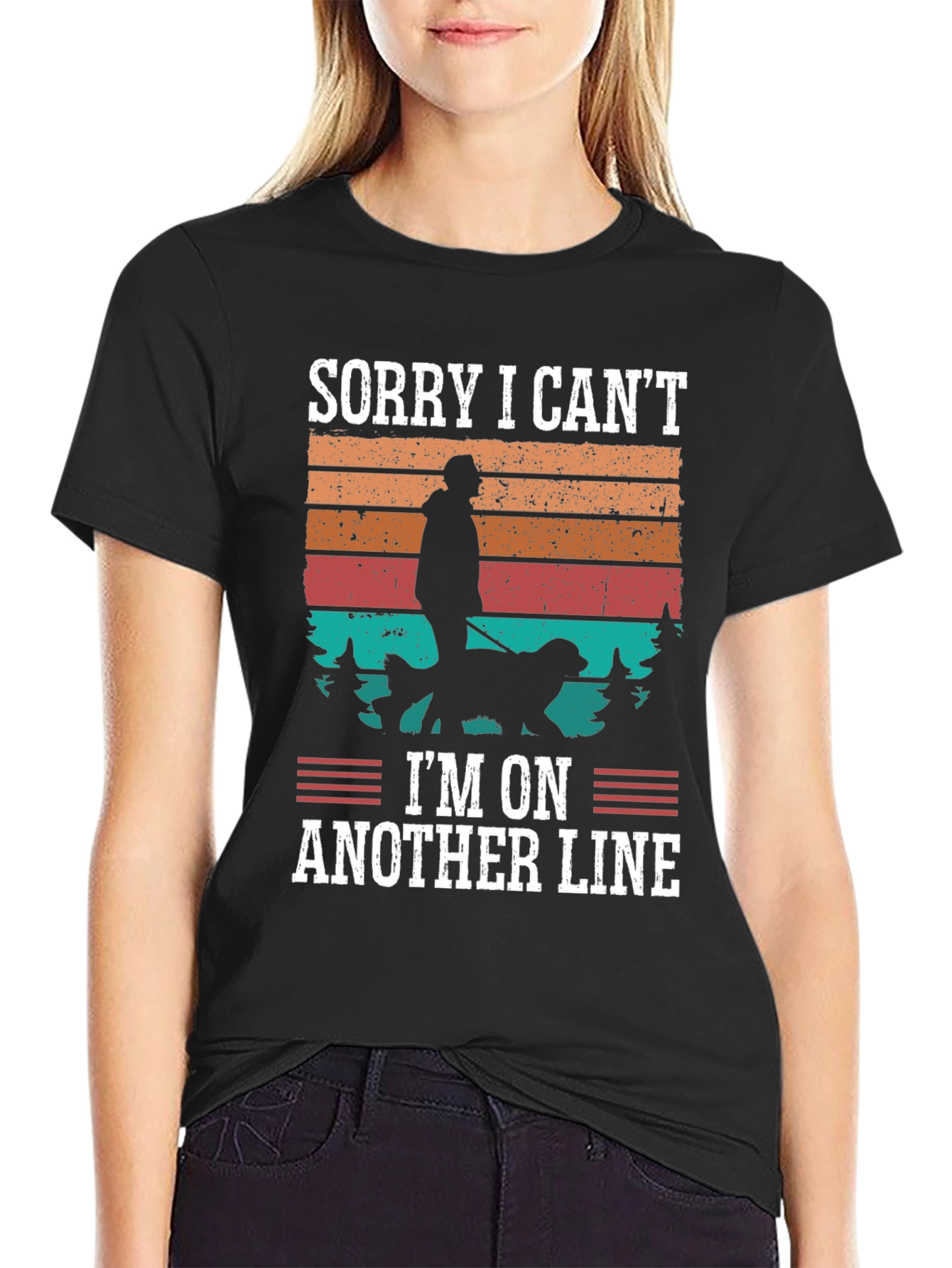 Sorry I Cant Another Line Graphic Tee