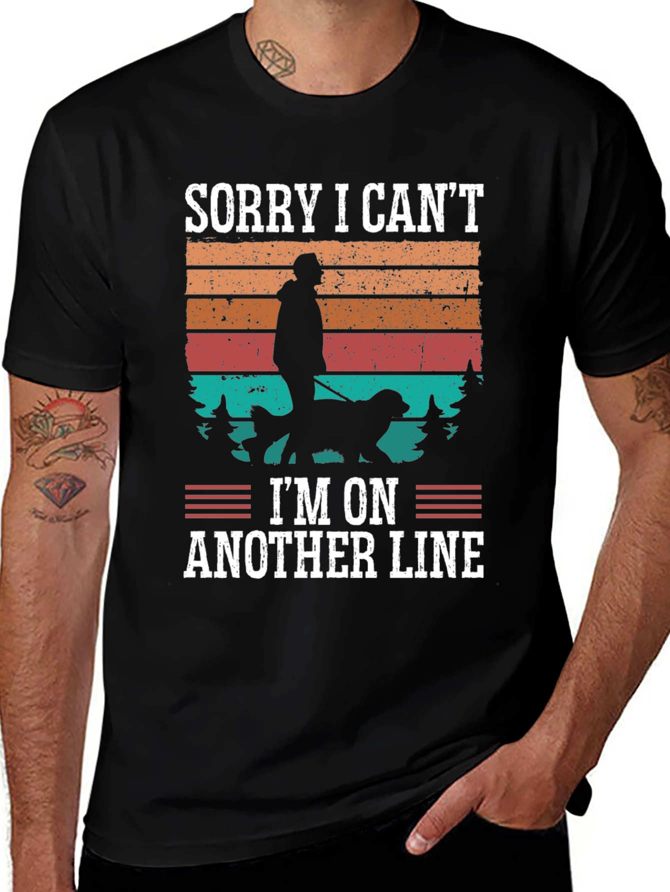 Sorry I Cant Another Line Graphic Tee