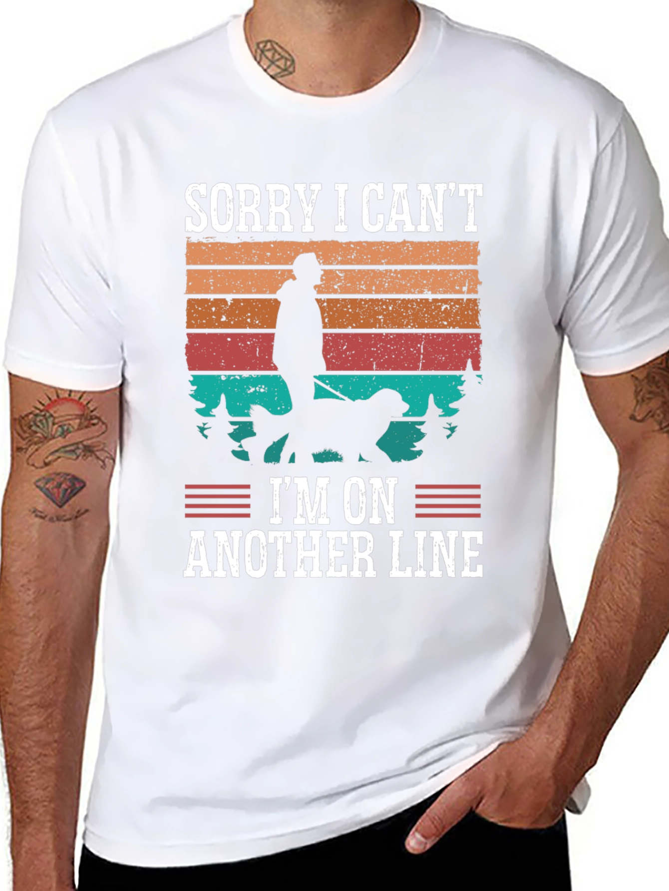 Sorry I Cant Another Line Graphic Tee