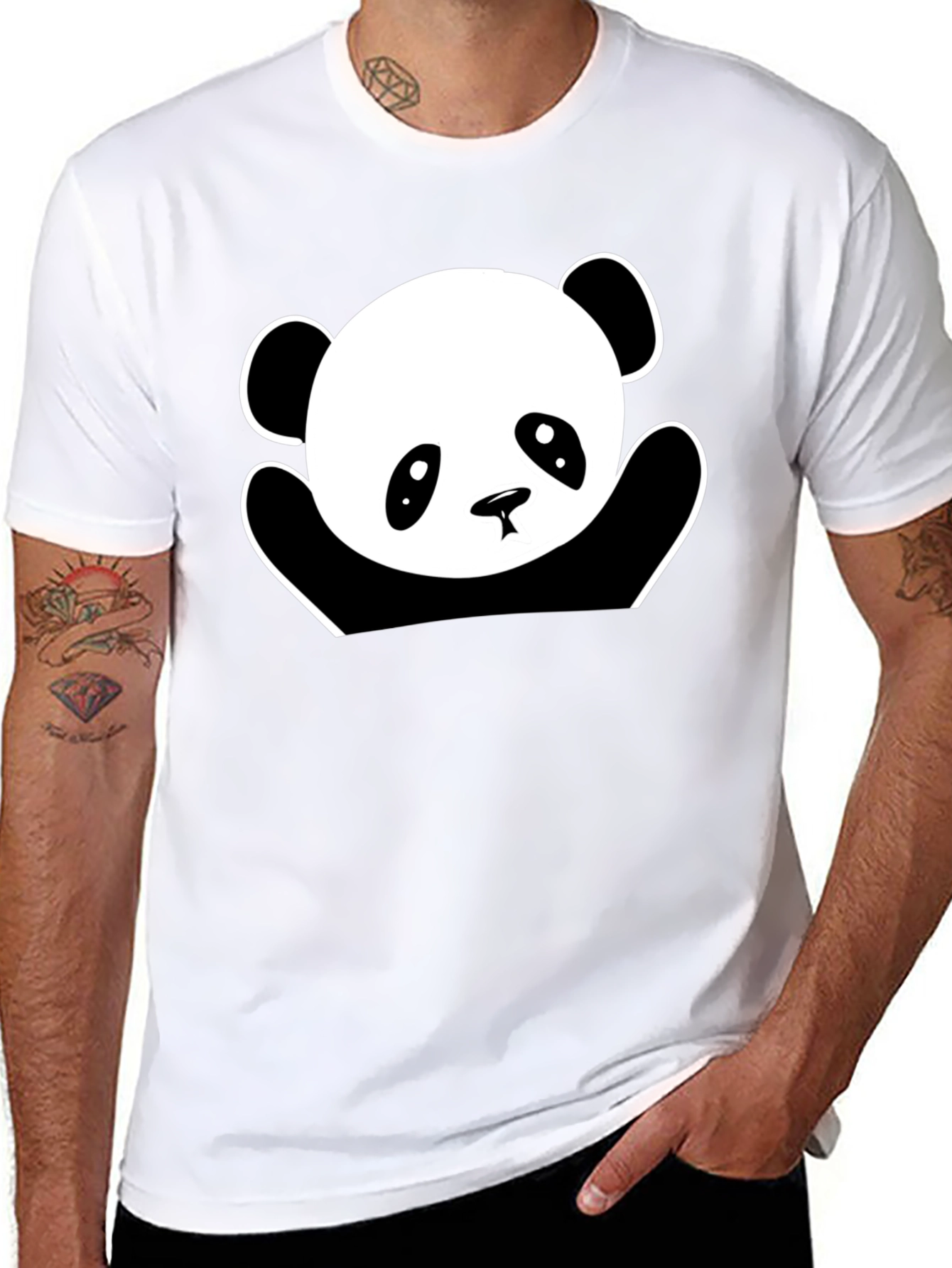 Black Panda Graphic T-Shirt - Cute & Comfy