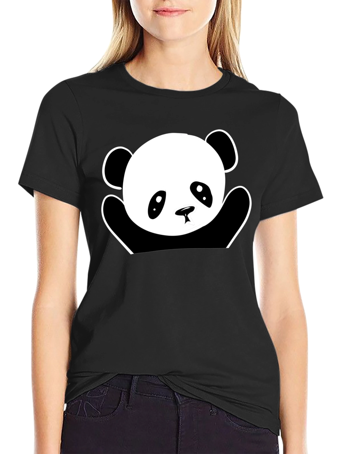 Black Panda Graphic T-Shirt - Cute & Comfy