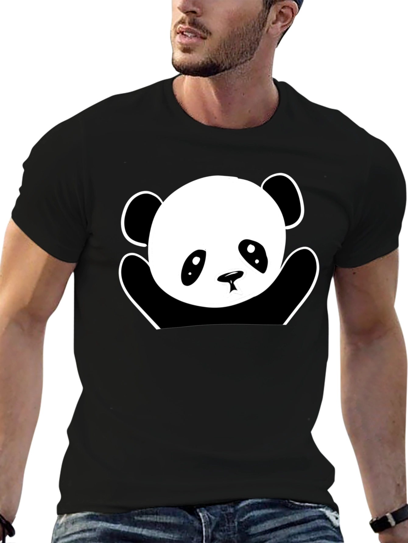 Black Panda Graphic T-Shirt - Cute & Comfy