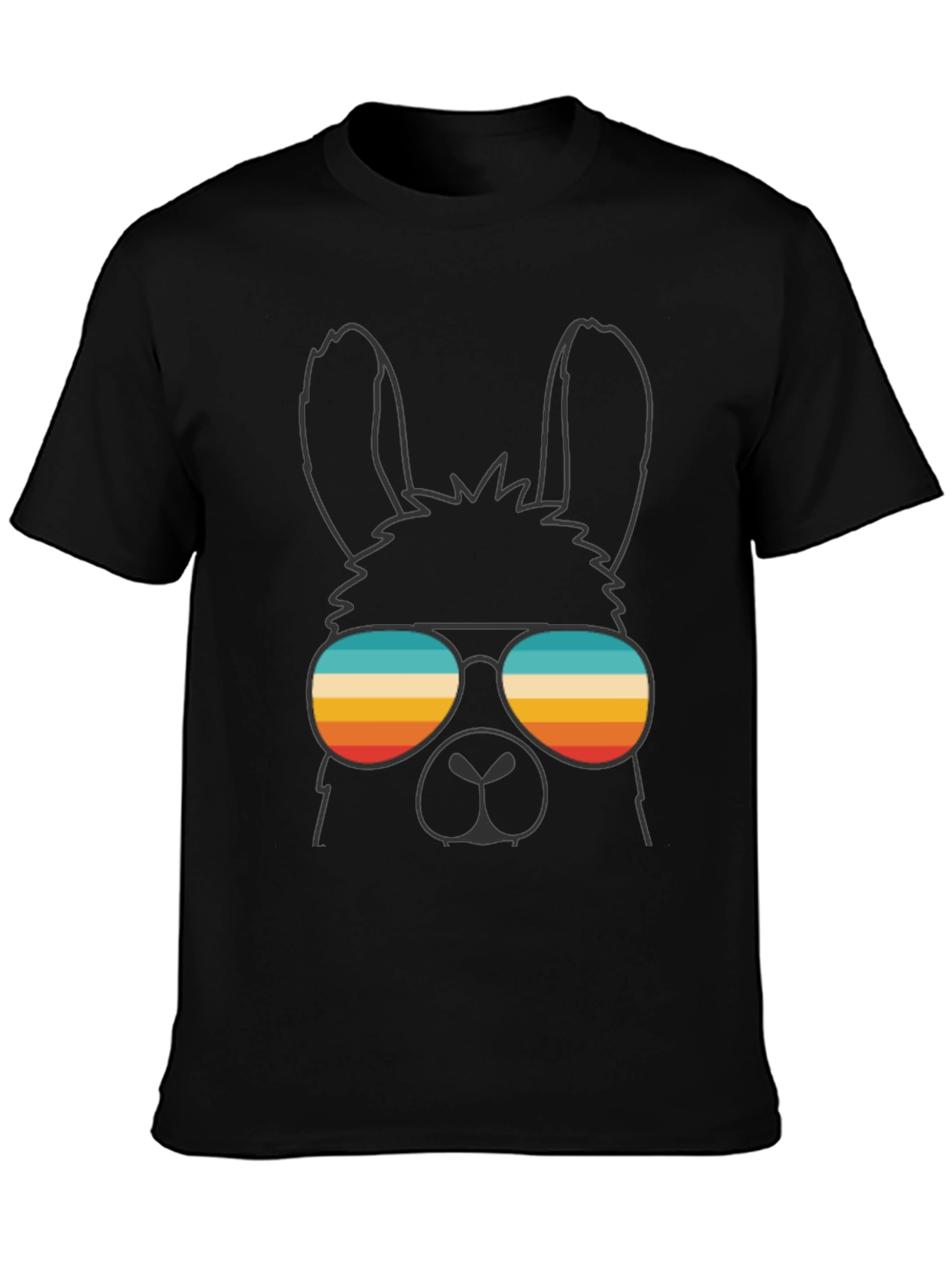 Cool Llama T-Shirt - Retro Sunglasses Design