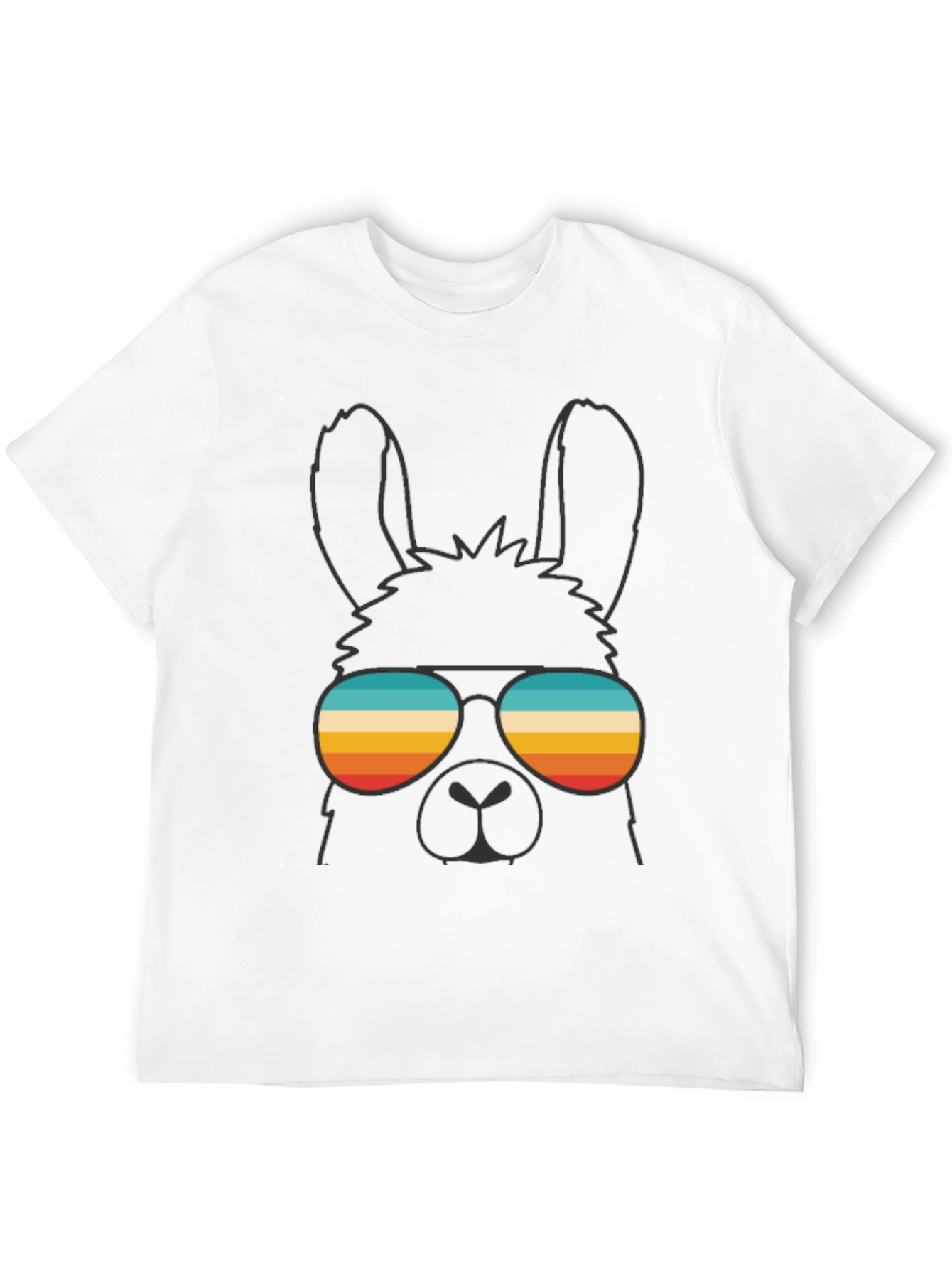 Cool Llama T-Shirt - Retro Sunglasses Design