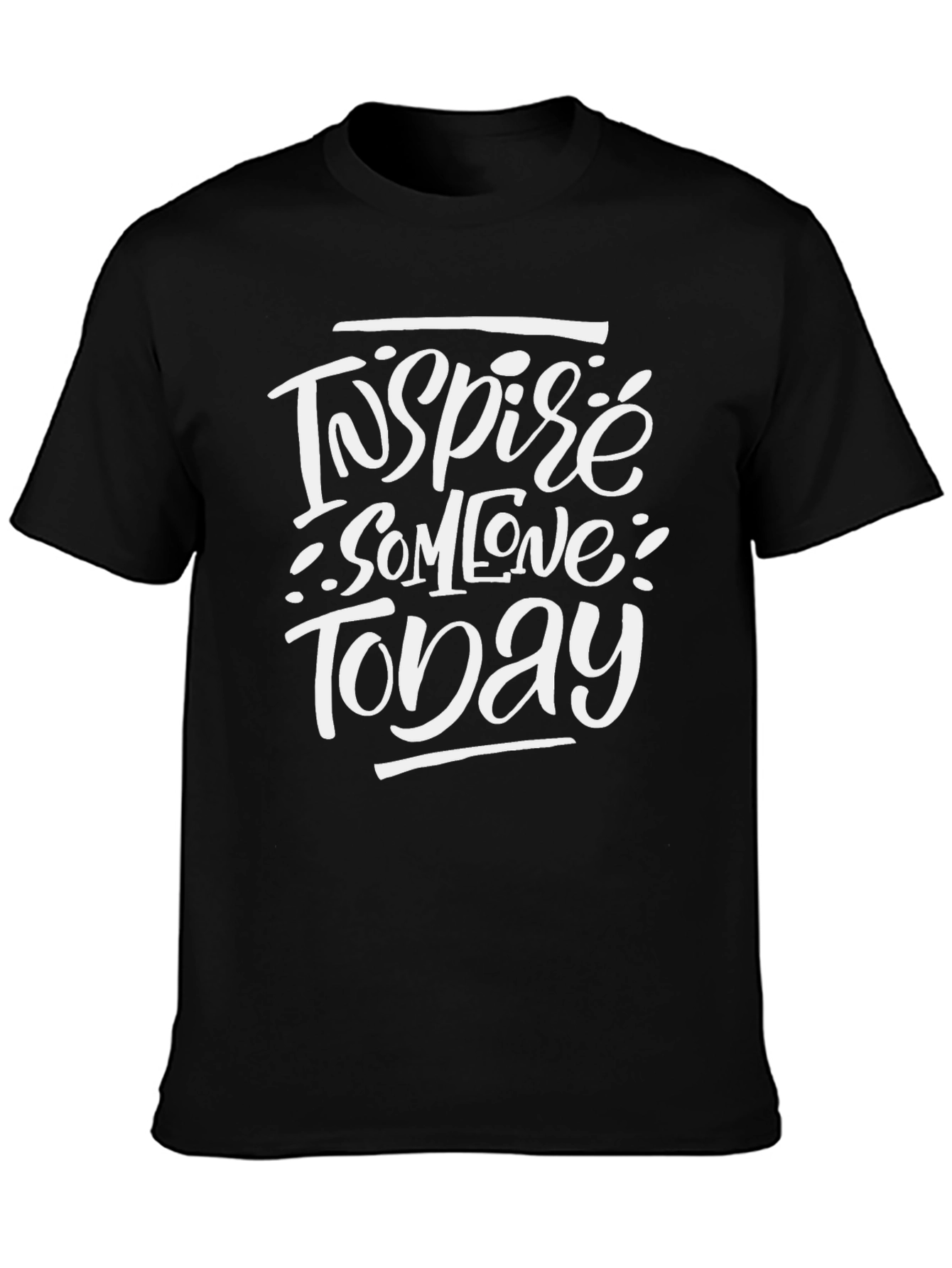 Inspire Someone Today Black Graphic T-Shirt