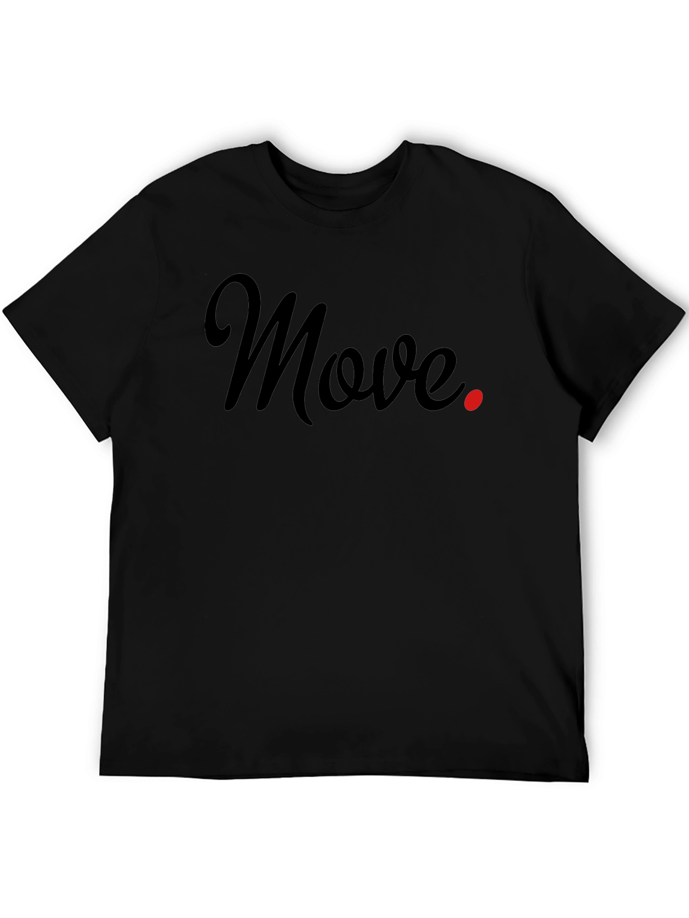 Move Black Graphic Tee - Stylish Casual Wear