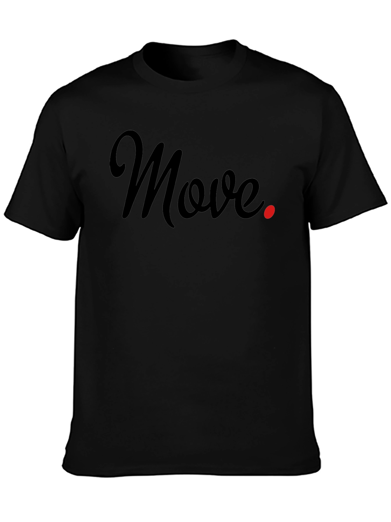 Move Black Graphic Tee - Stylish Casual Wear