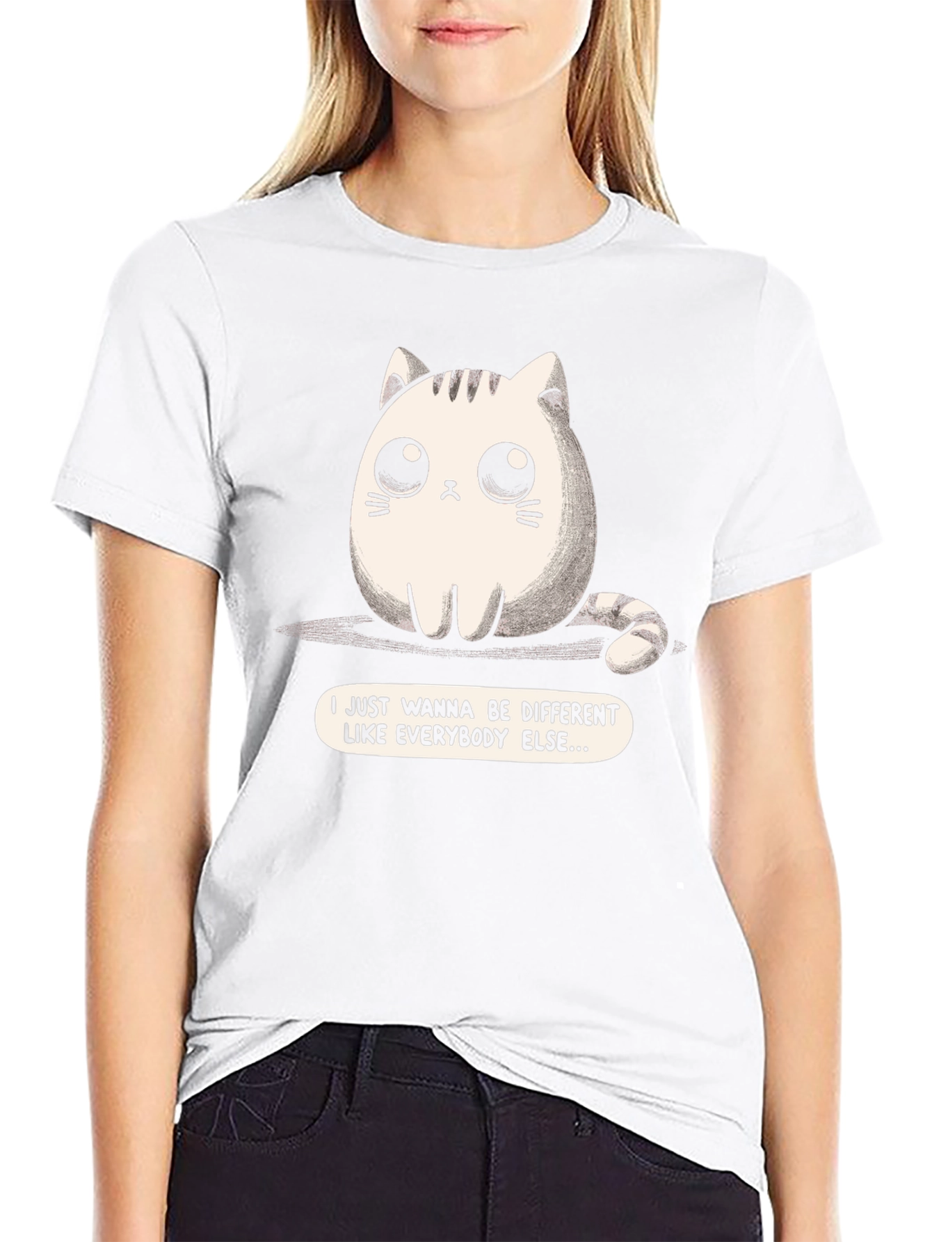 Unique Cat Graphic T-Shirt - Be Different!