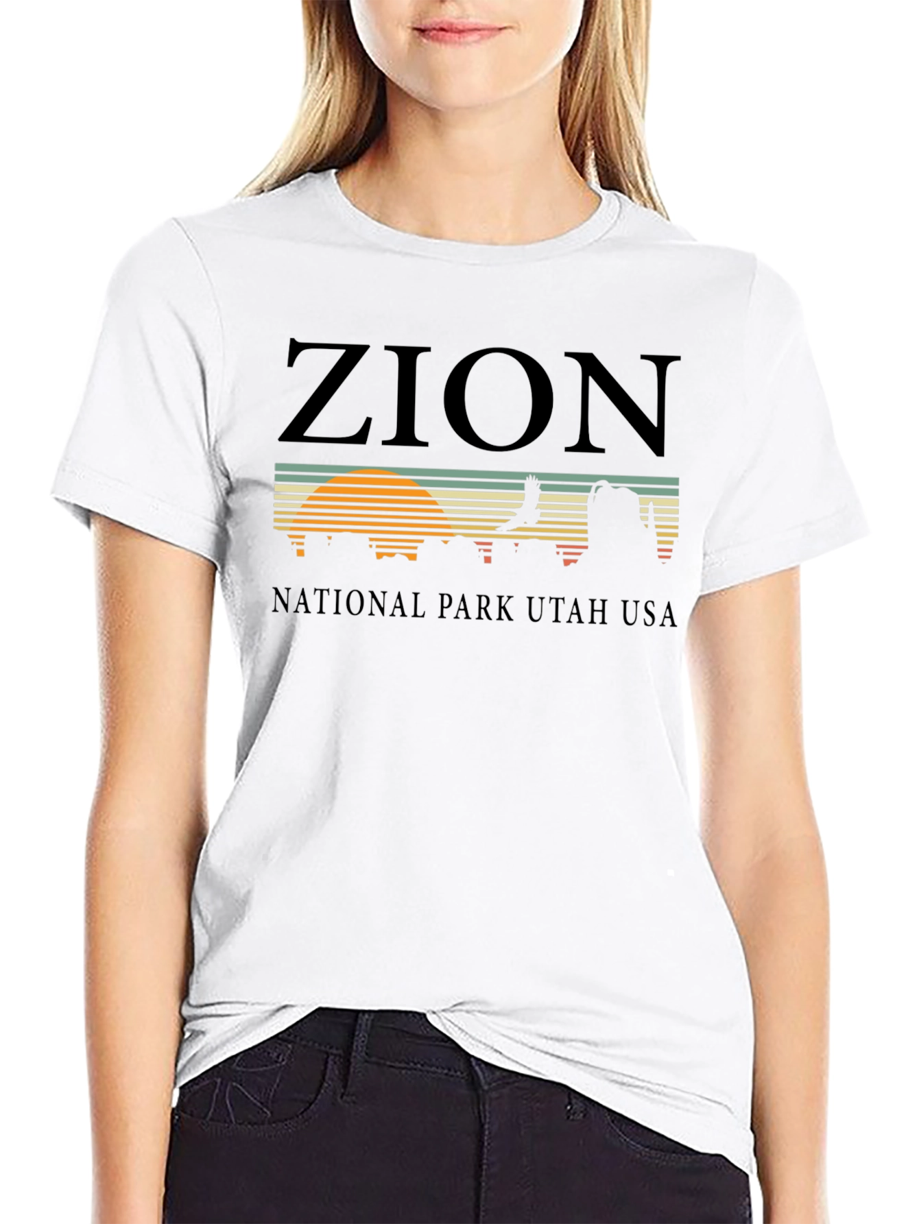 Zion National Park Graphic Tee - Retro Style