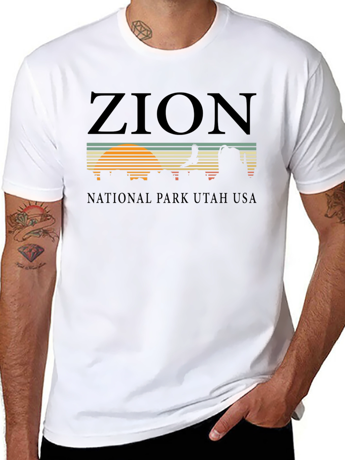 Zion National Park Graphic Tee - Retro Style