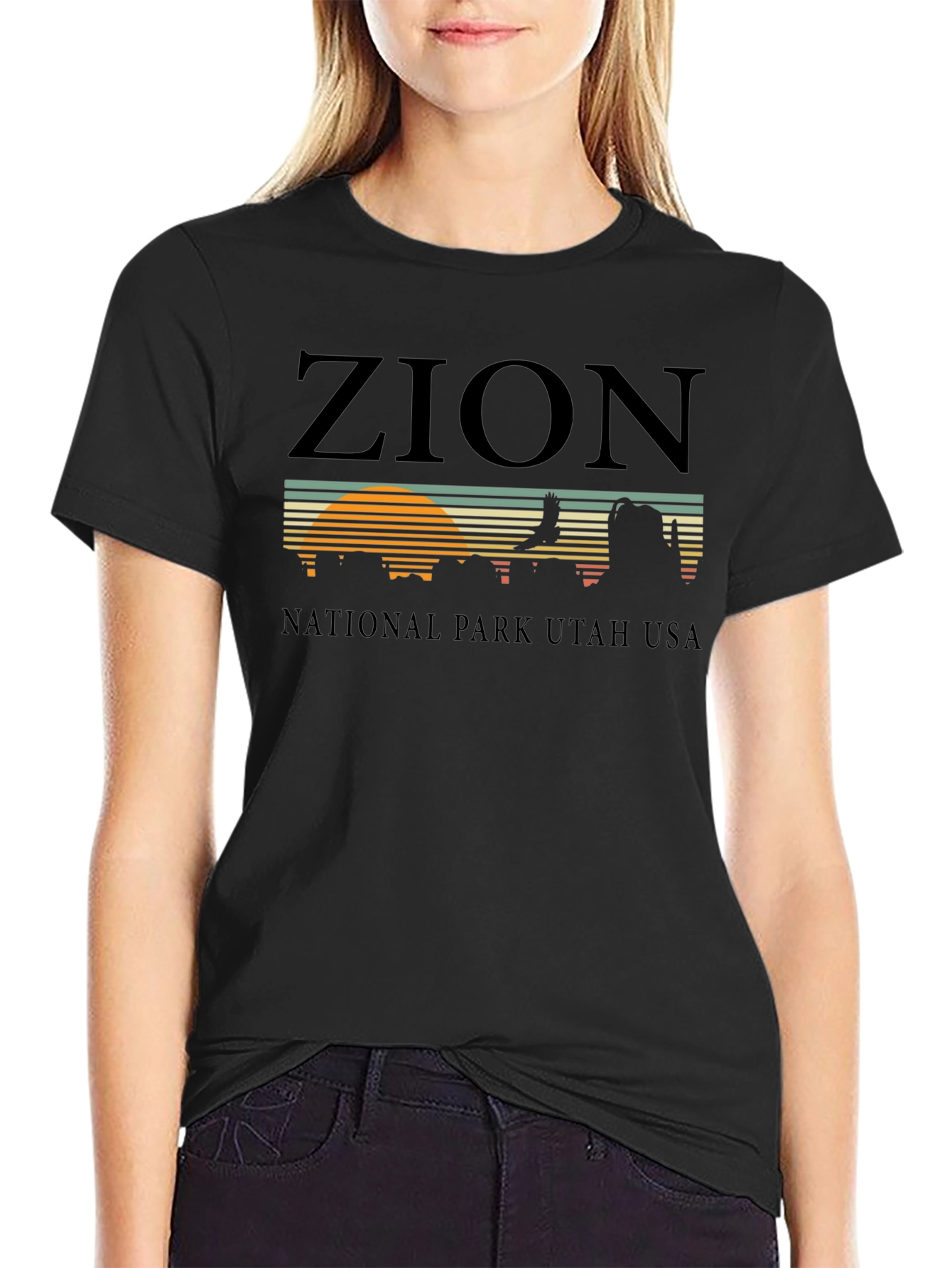 Zion National Park Graphic Tee - Retro Style