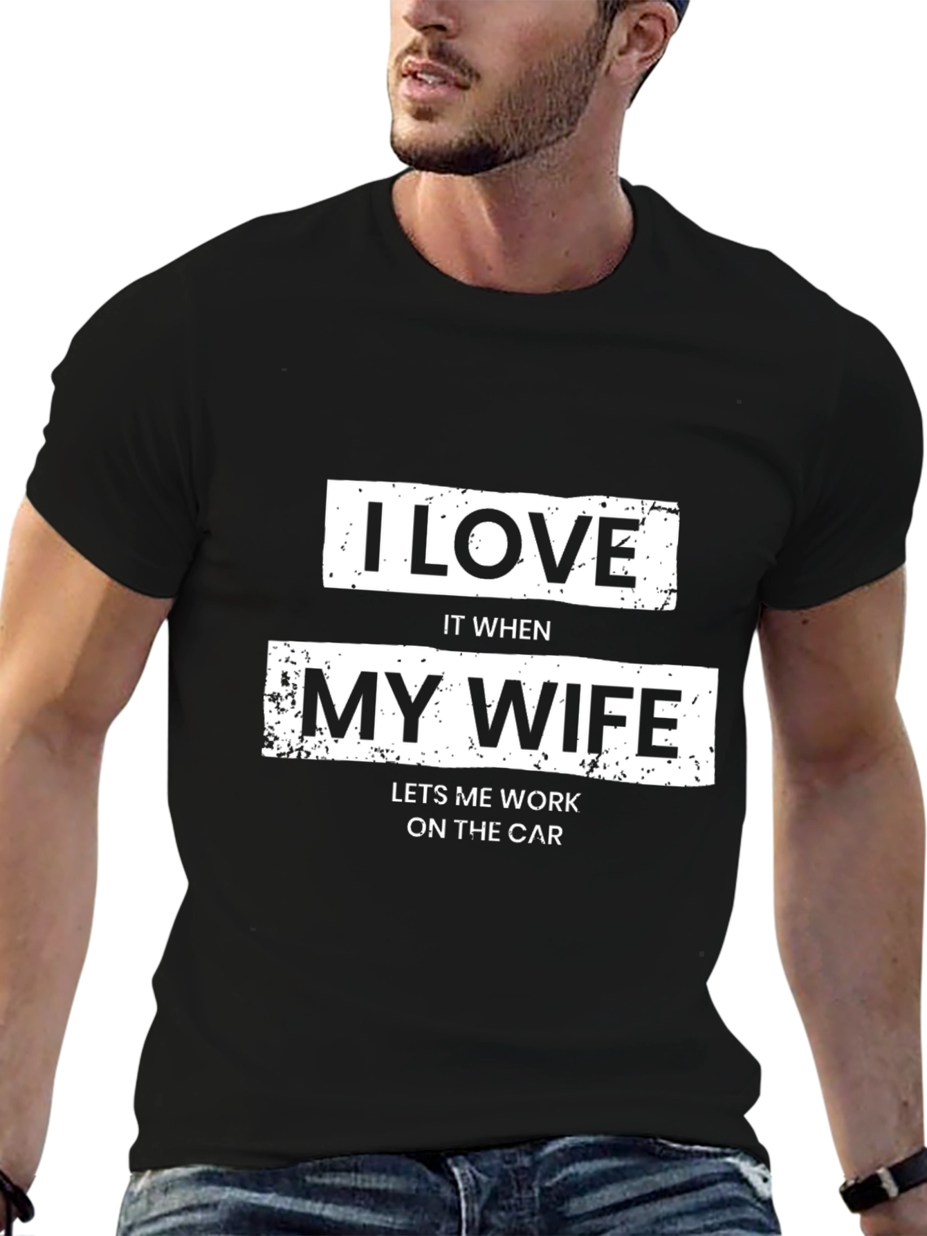 Funny Car Lover T-Shirt - I Love My Wife