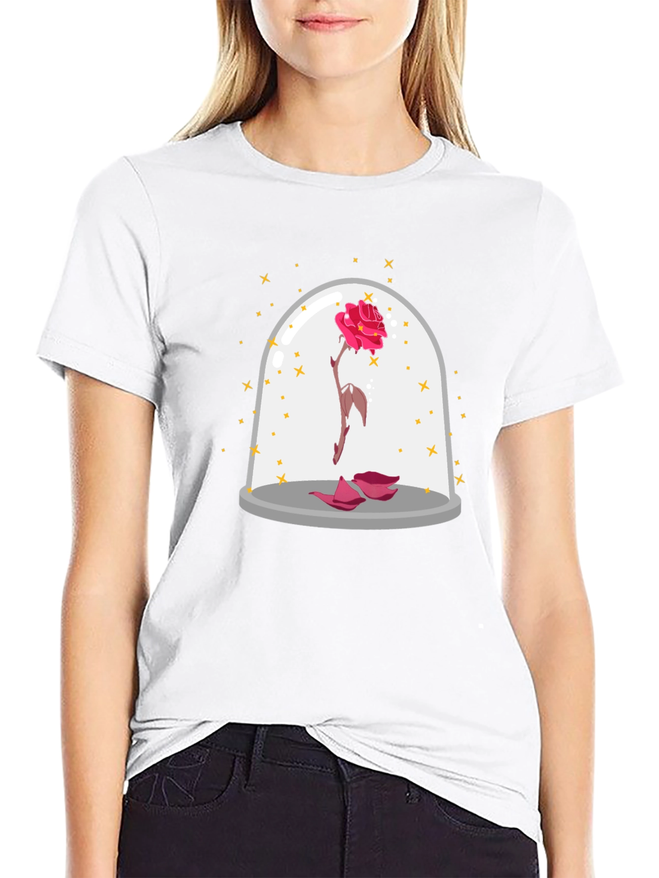 Enchanted Rose T-Shirt - Beauty and the Beast Inspired