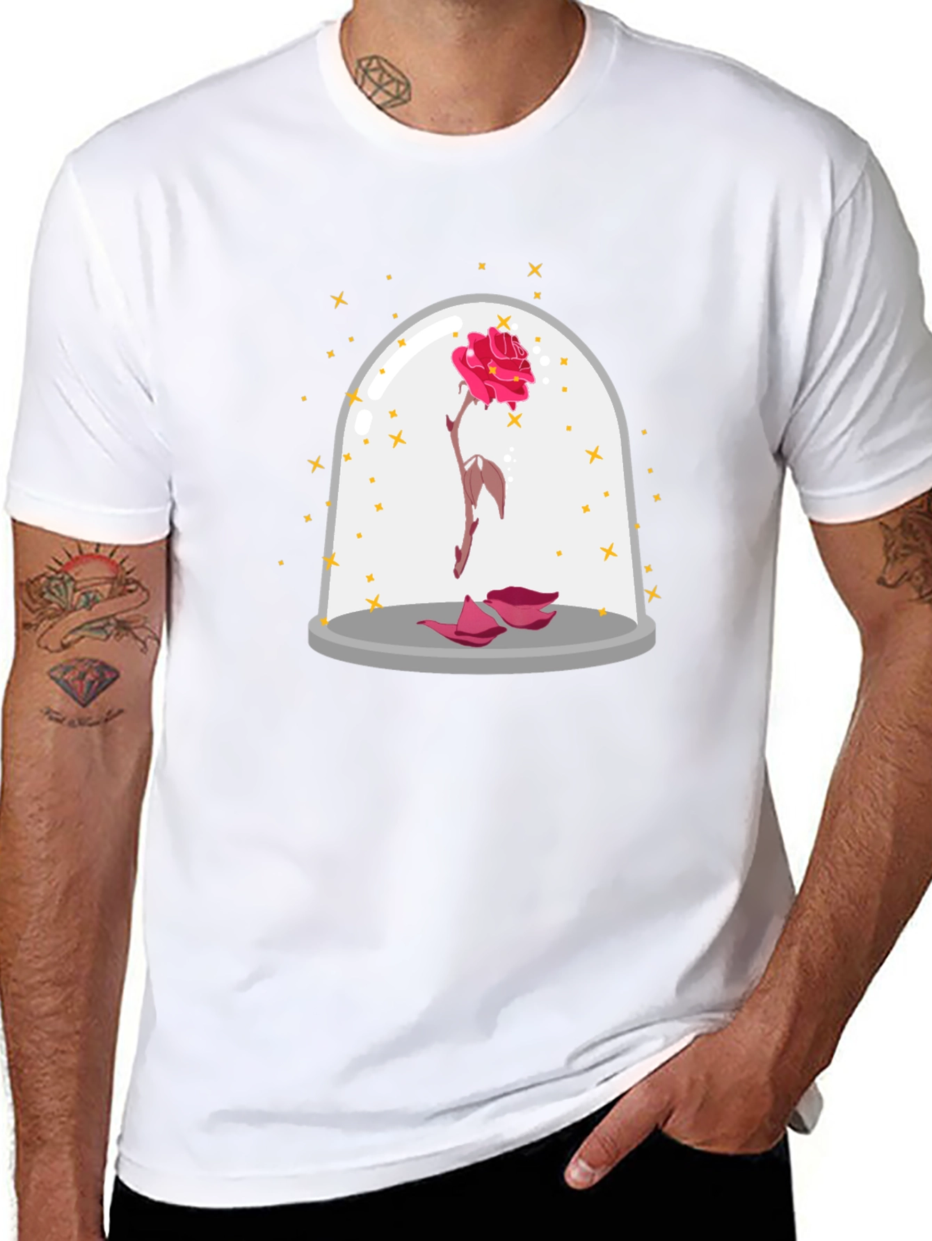 Enchanted Rose T-Shirt - Beauty and the Beast Inspired