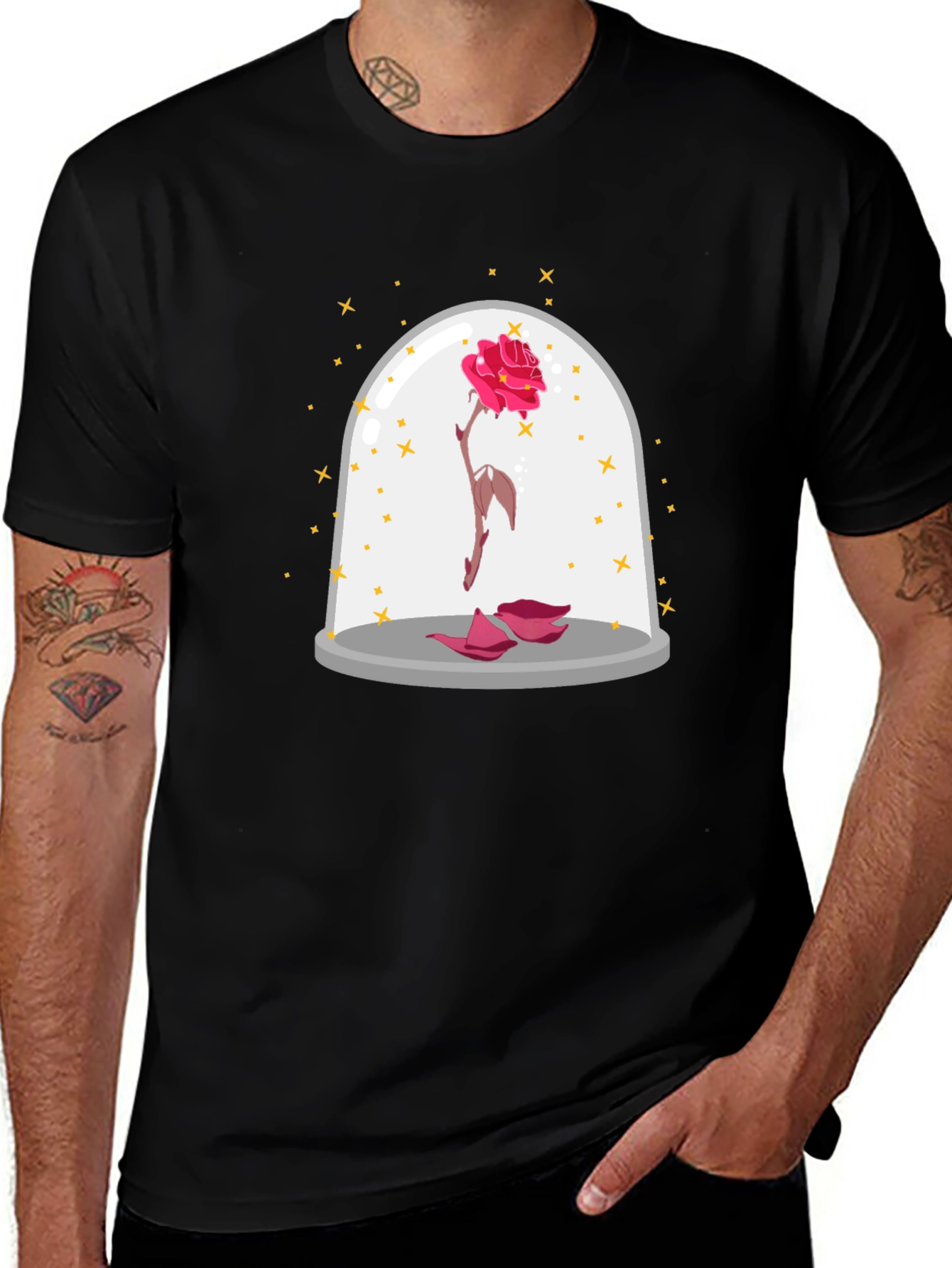 Enchanted Rose T-Shirt - Beauty and the Beast Inspired