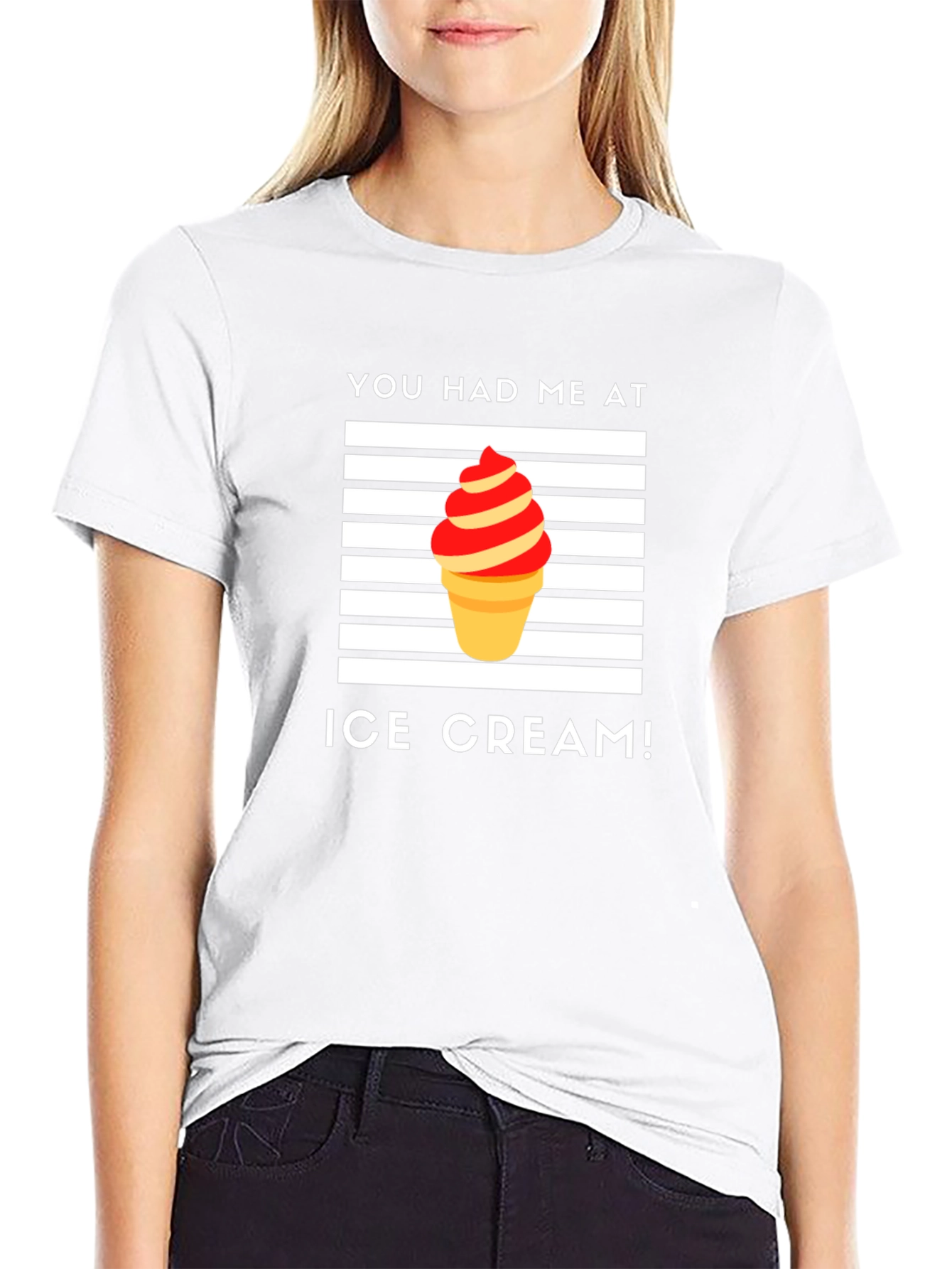 You Had Me At Ice Cream Graphic T-Shirt