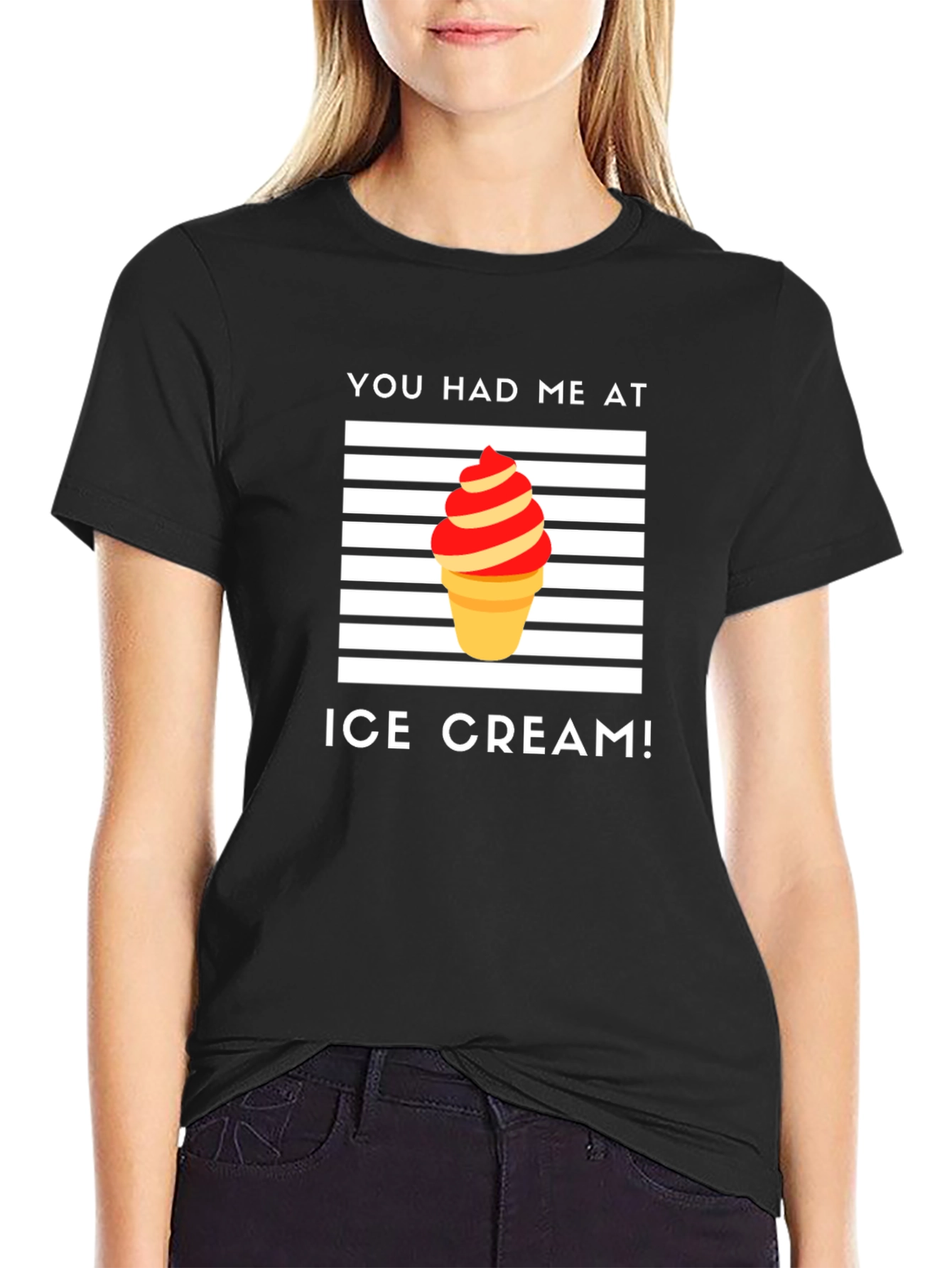 You Had Me At Ice Cream Graphic T-Shirt