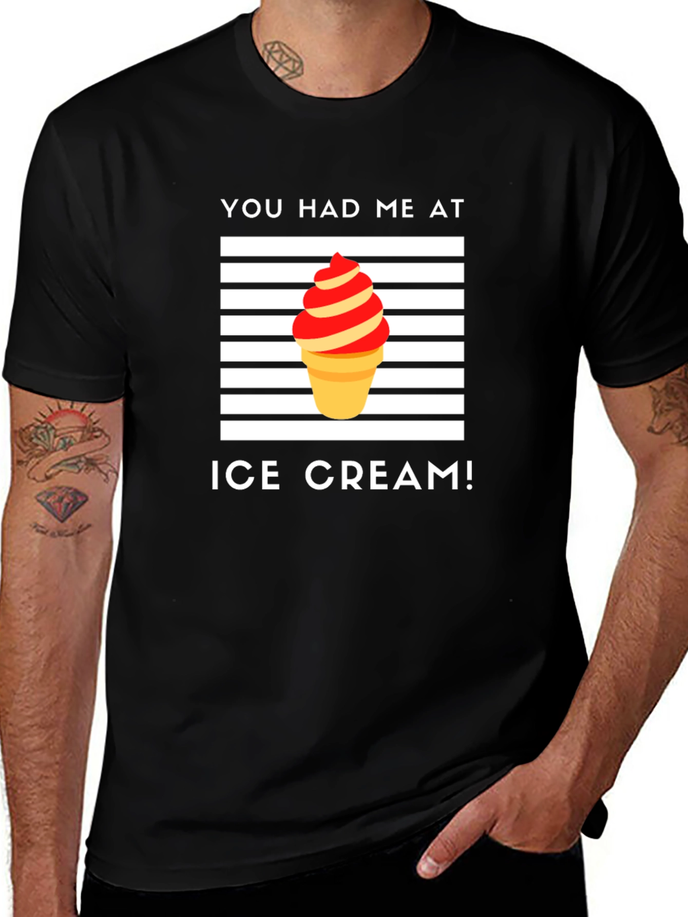 You Had Me At Ice Cream Graphic T-Shirt