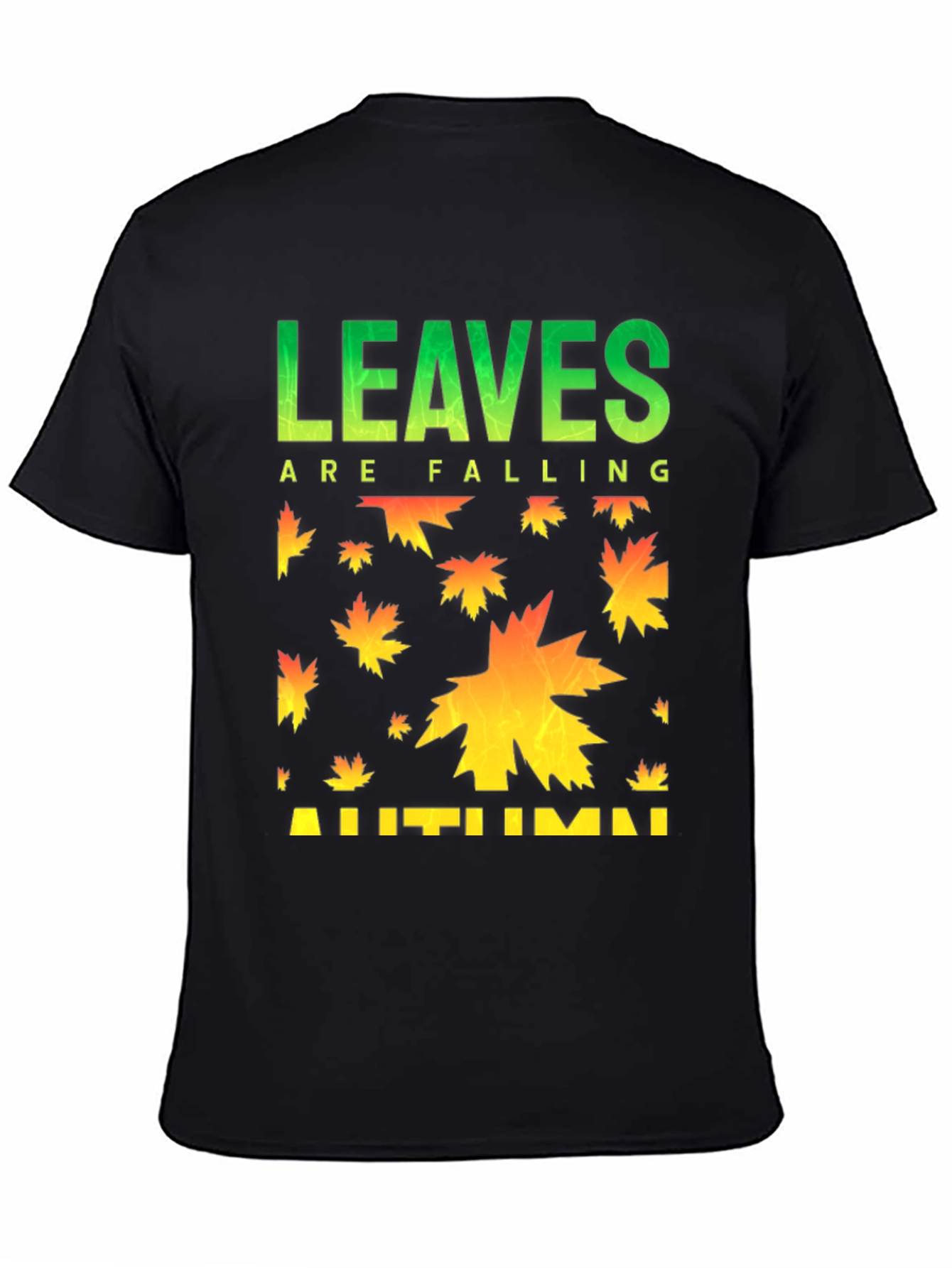 Autumn Leaves Falling Graphic T-Shirt