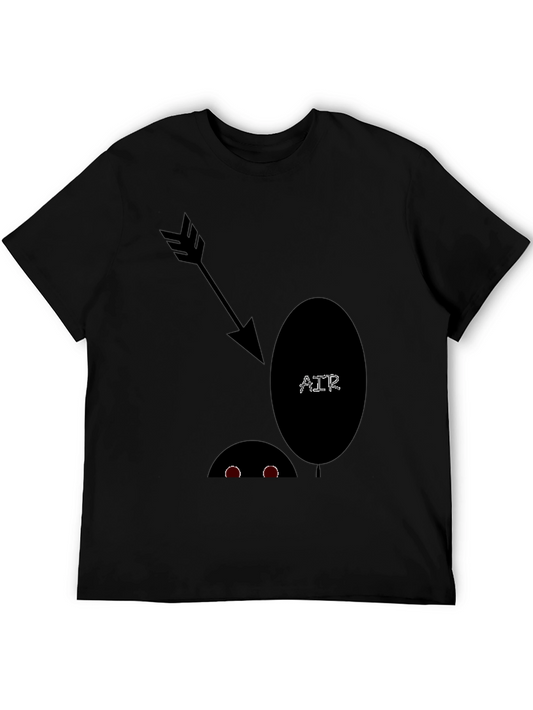 Arrow to Air Balloon Black Graphic Tee