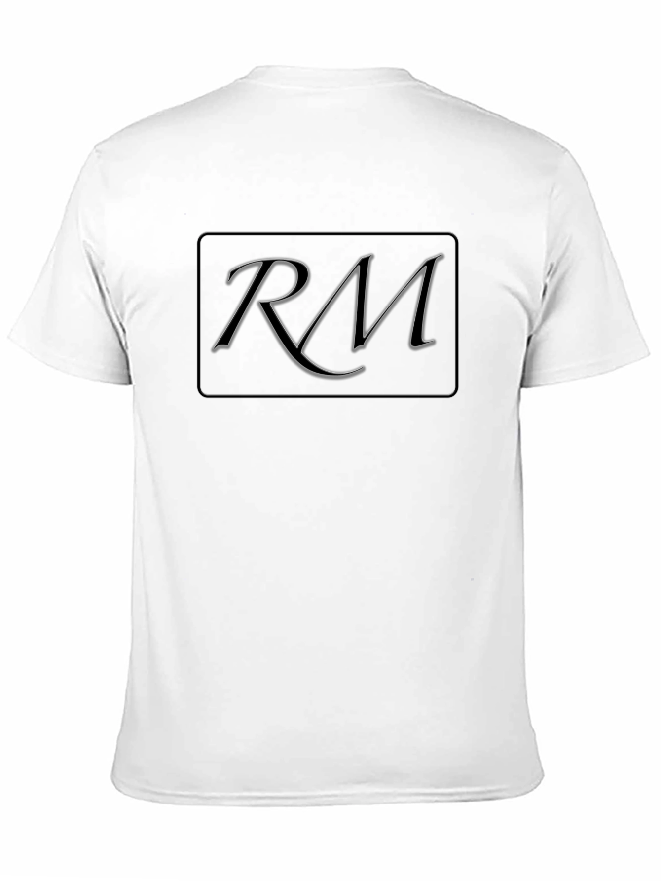 RM Initial T-Shirt - Stylish Black Cotton Tee
