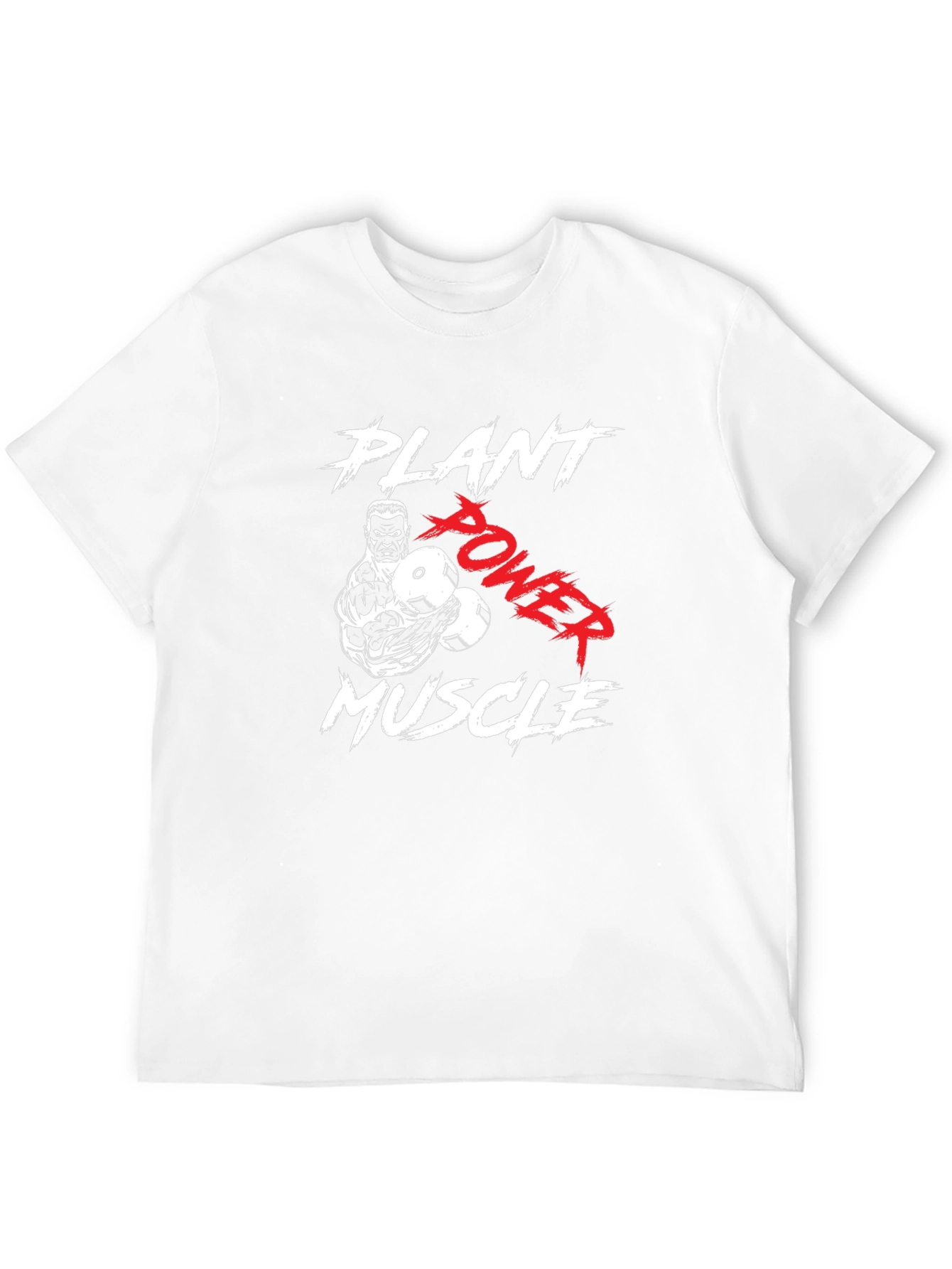 Plant Power Muscle T-Shirt - Black Gym Tee