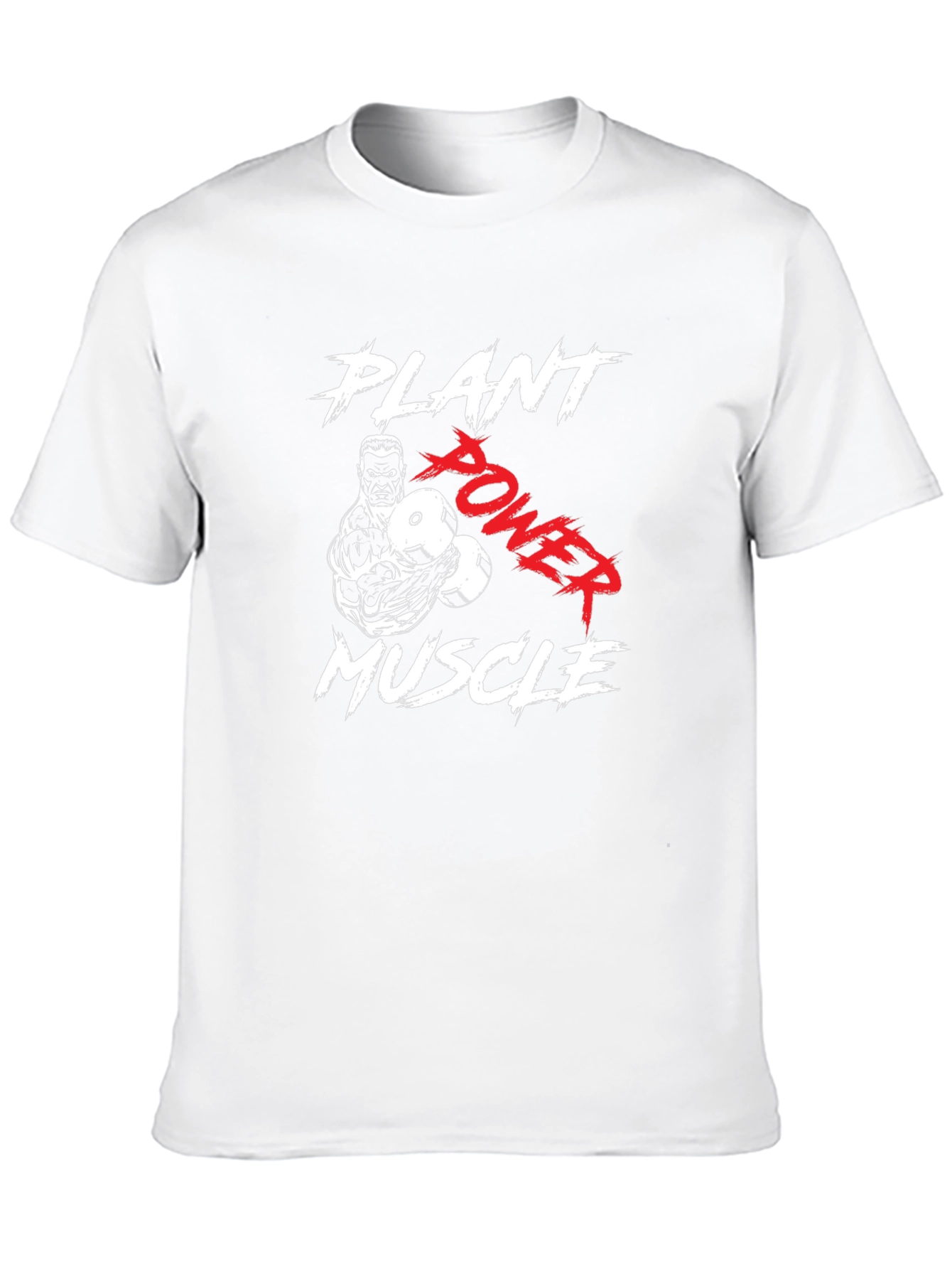 Plant Power Muscle T-Shirt - Black Gym Tee