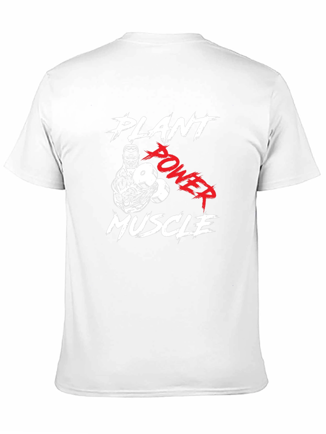 Plant Power Muscle T-Shirt - Black Gym Tee