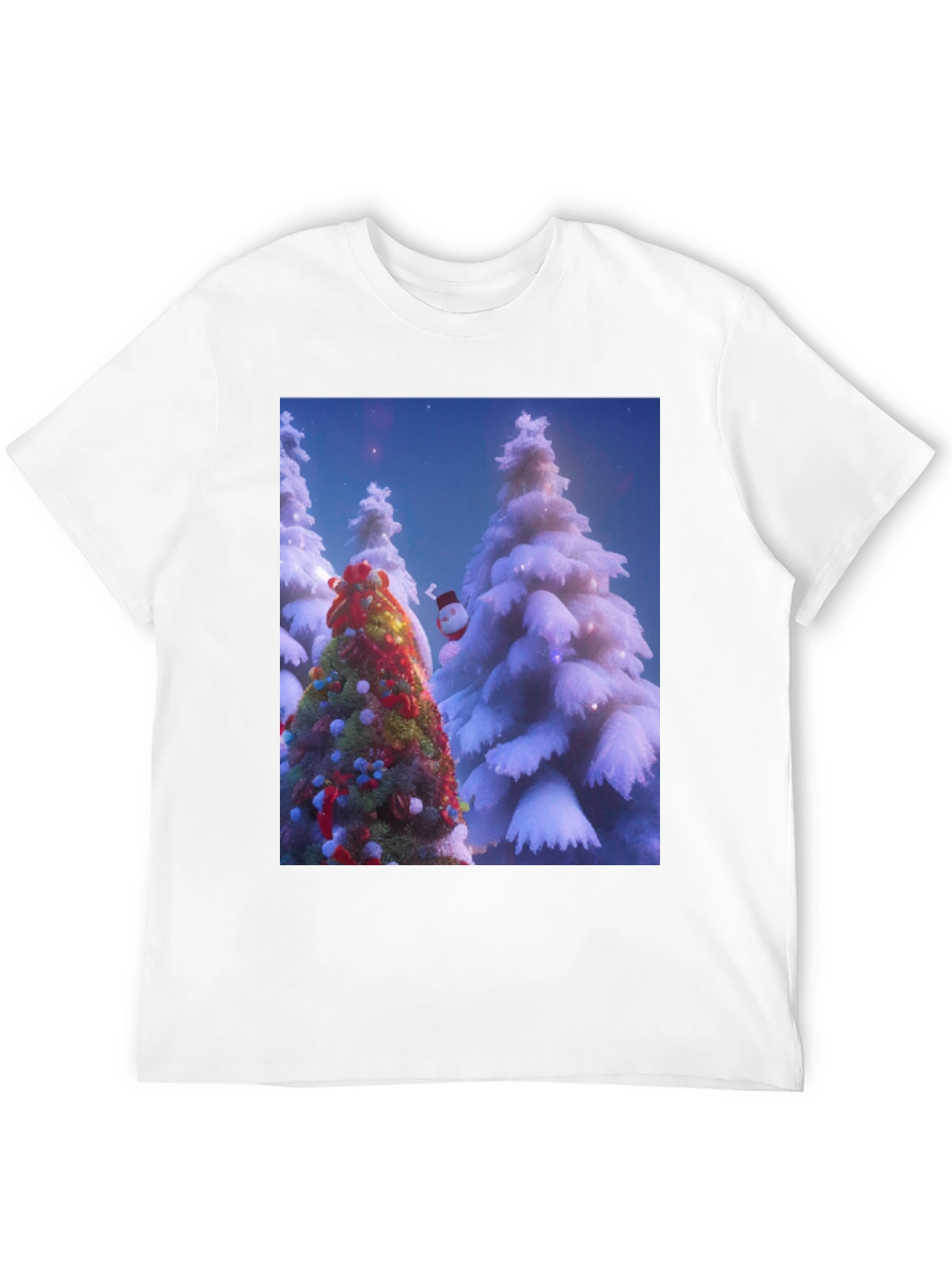 Christmas Trees Black T-Shirt
