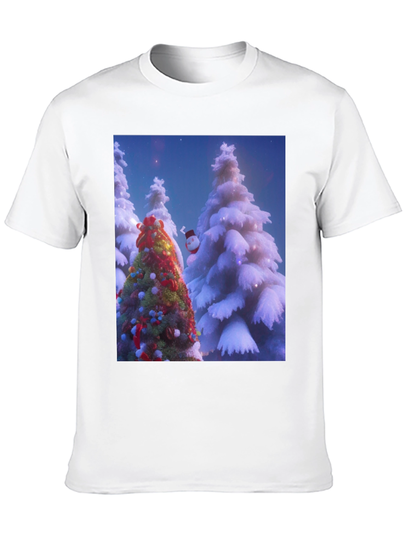 Christmas Trees Black T-Shirt