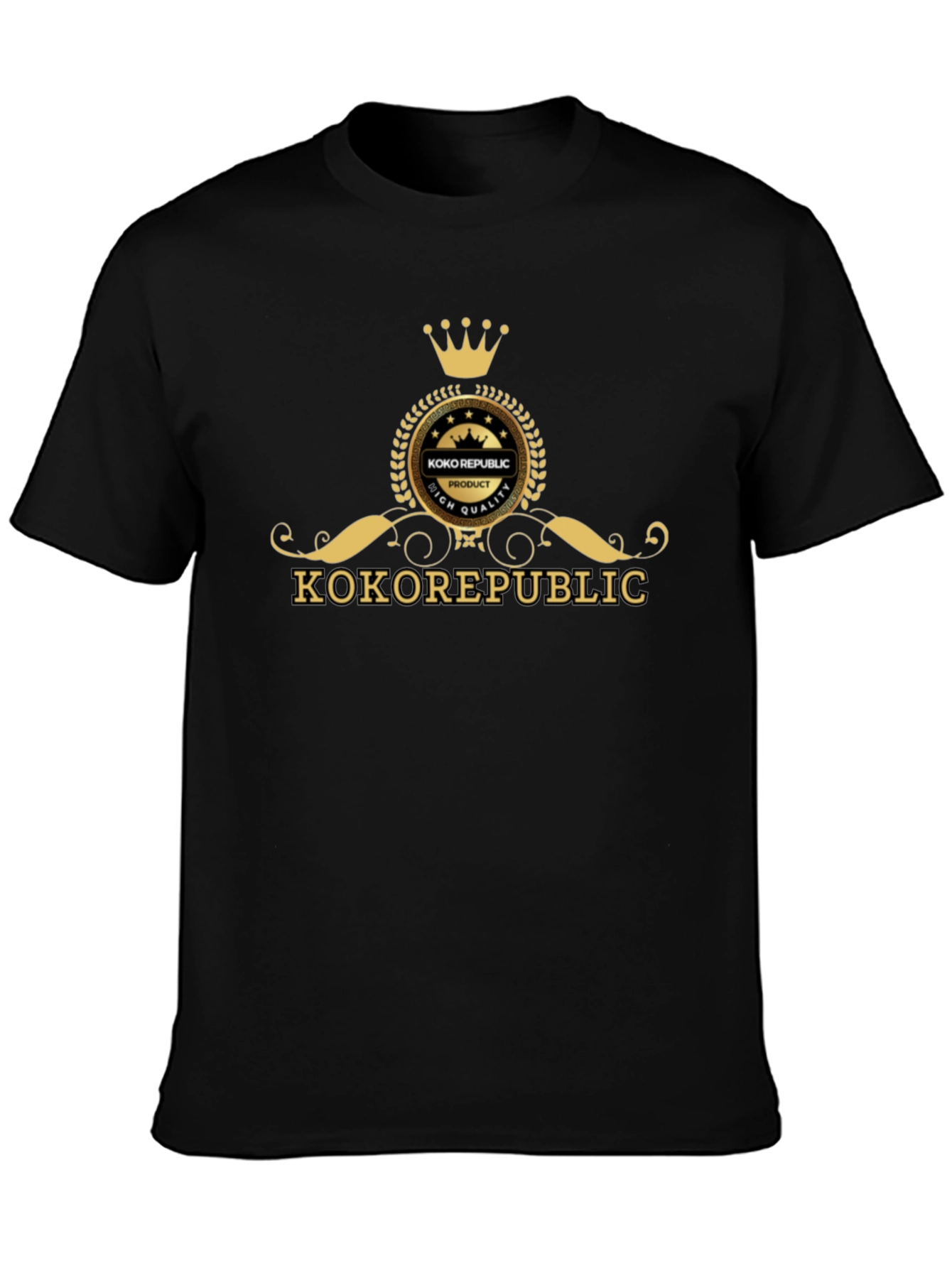 KOKO REPUBLIC Black Graphic Tee