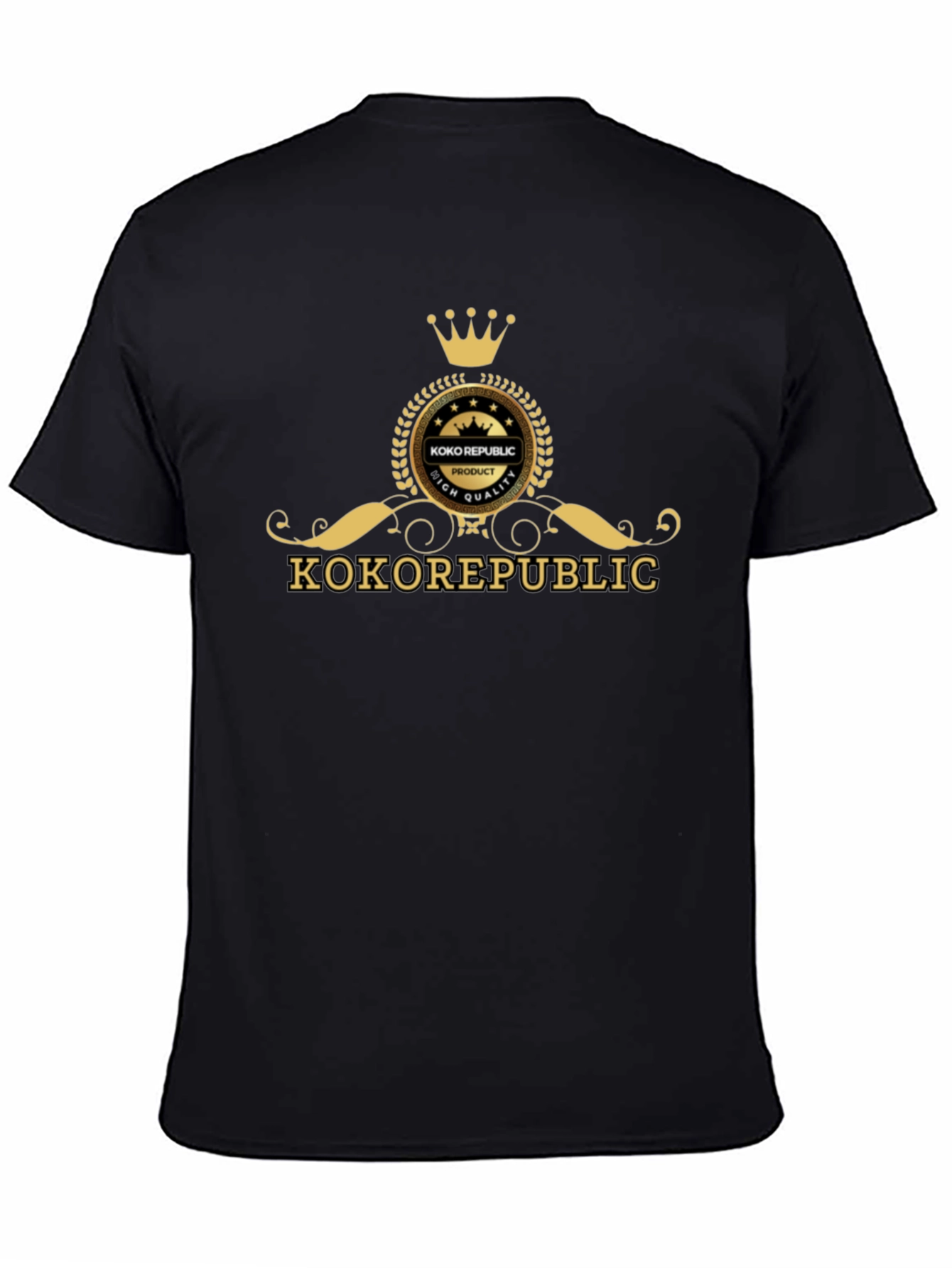 KOKO REPUBLIC Black Graphic Tee