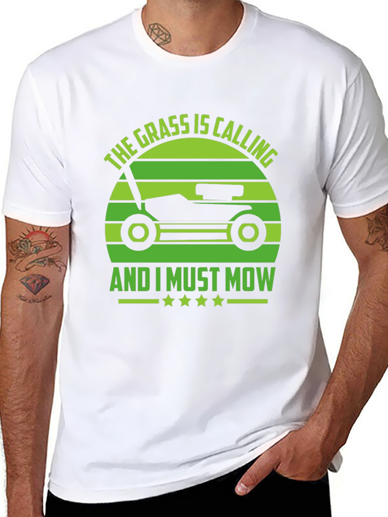 Grass Calling T-Shirt - Lawn Mowing Humor