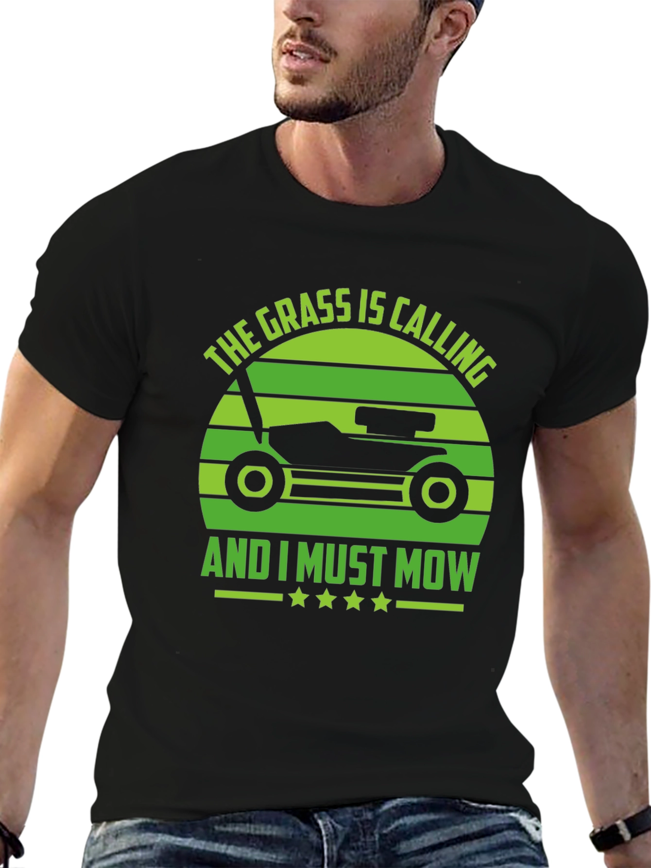 Grass Calling T-Shirt - Lawn Mowing Humor