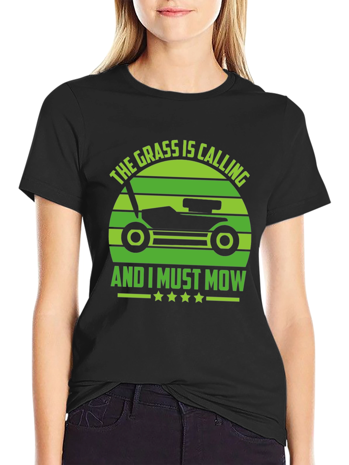 Grass Calling T-Shirt - Lawn Mowing Humor