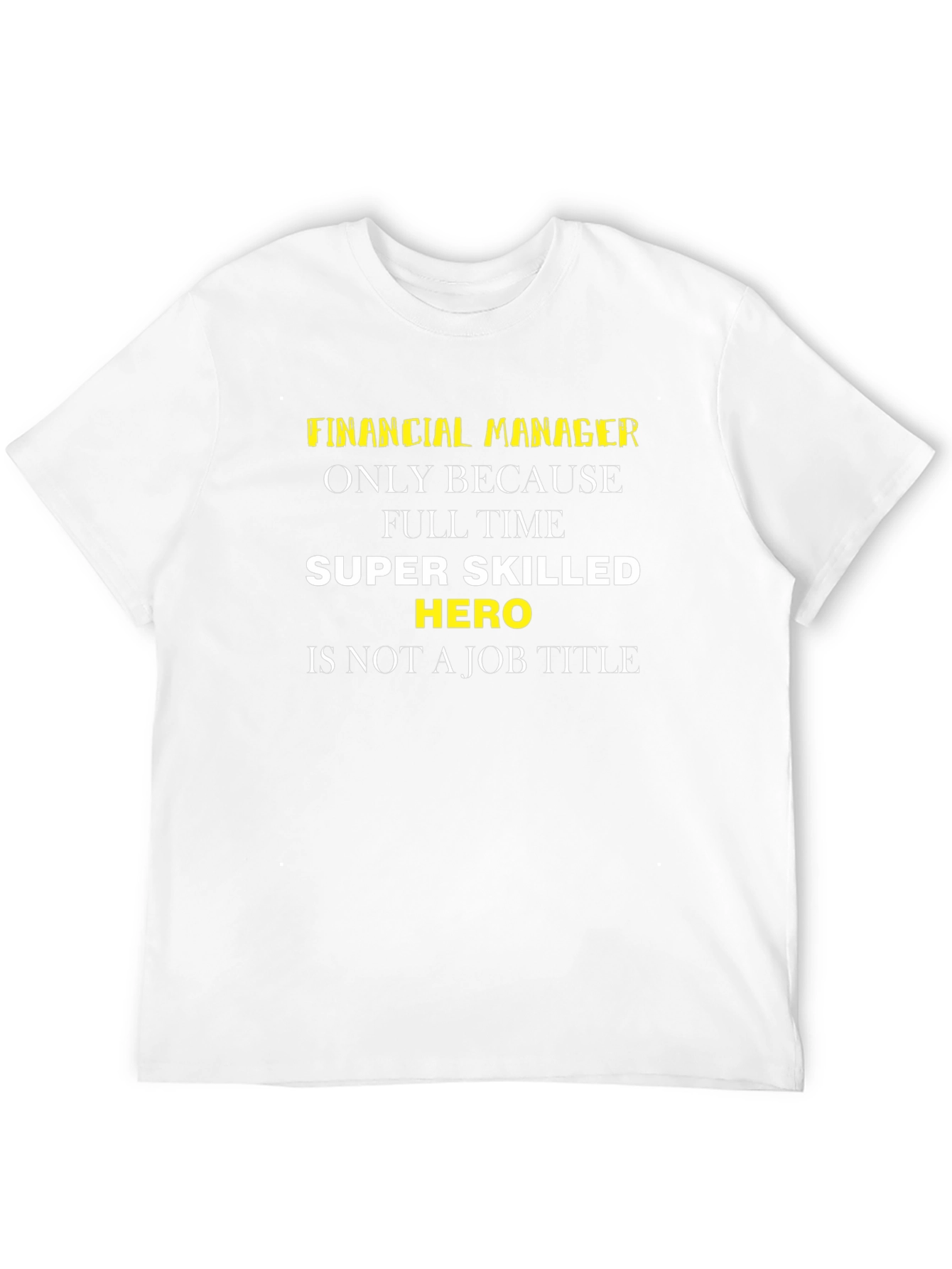 Financial Manager Hero Black T-Shirt