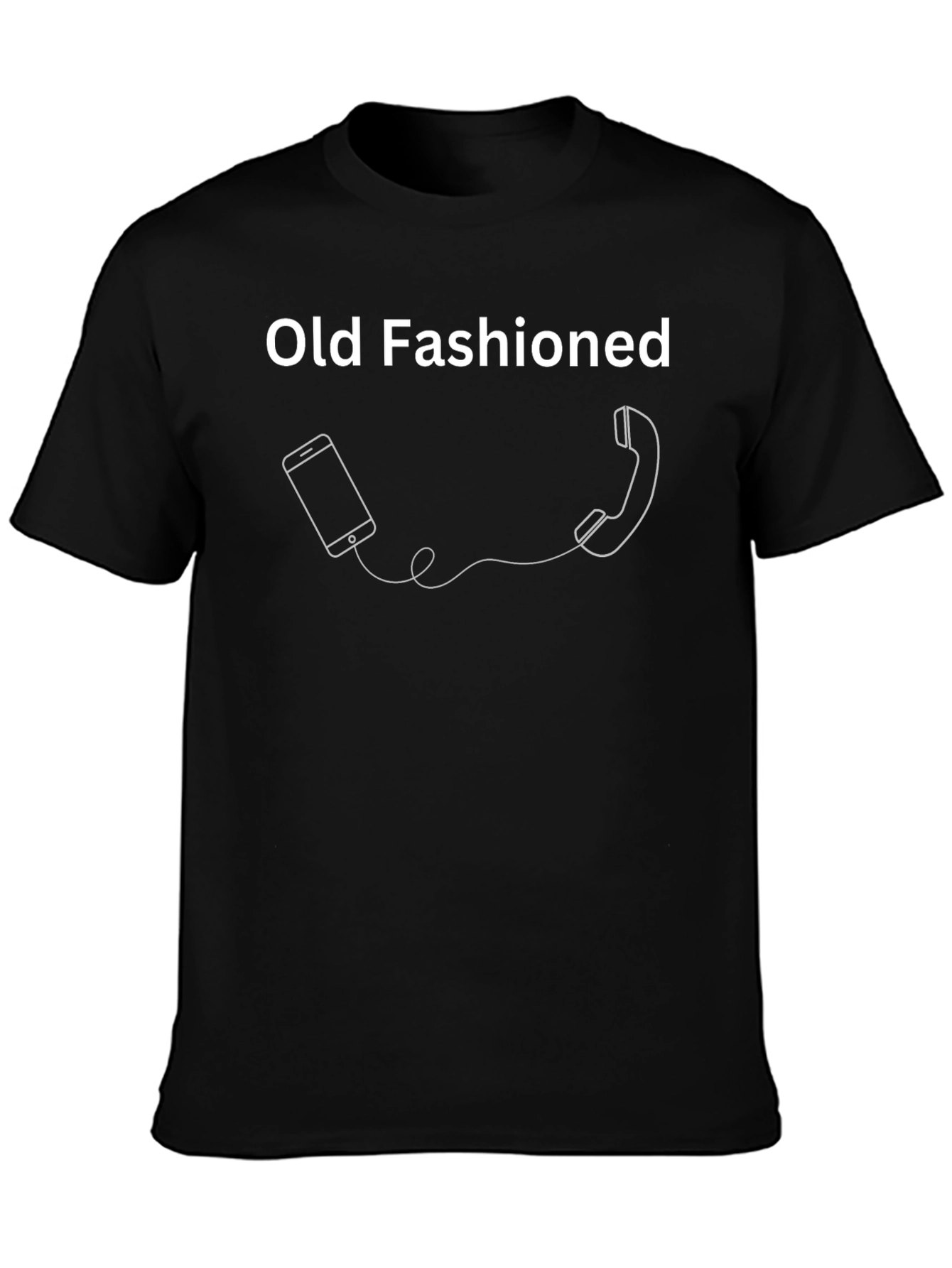 Old Fashioned Phone T-Shirt - Retro Style