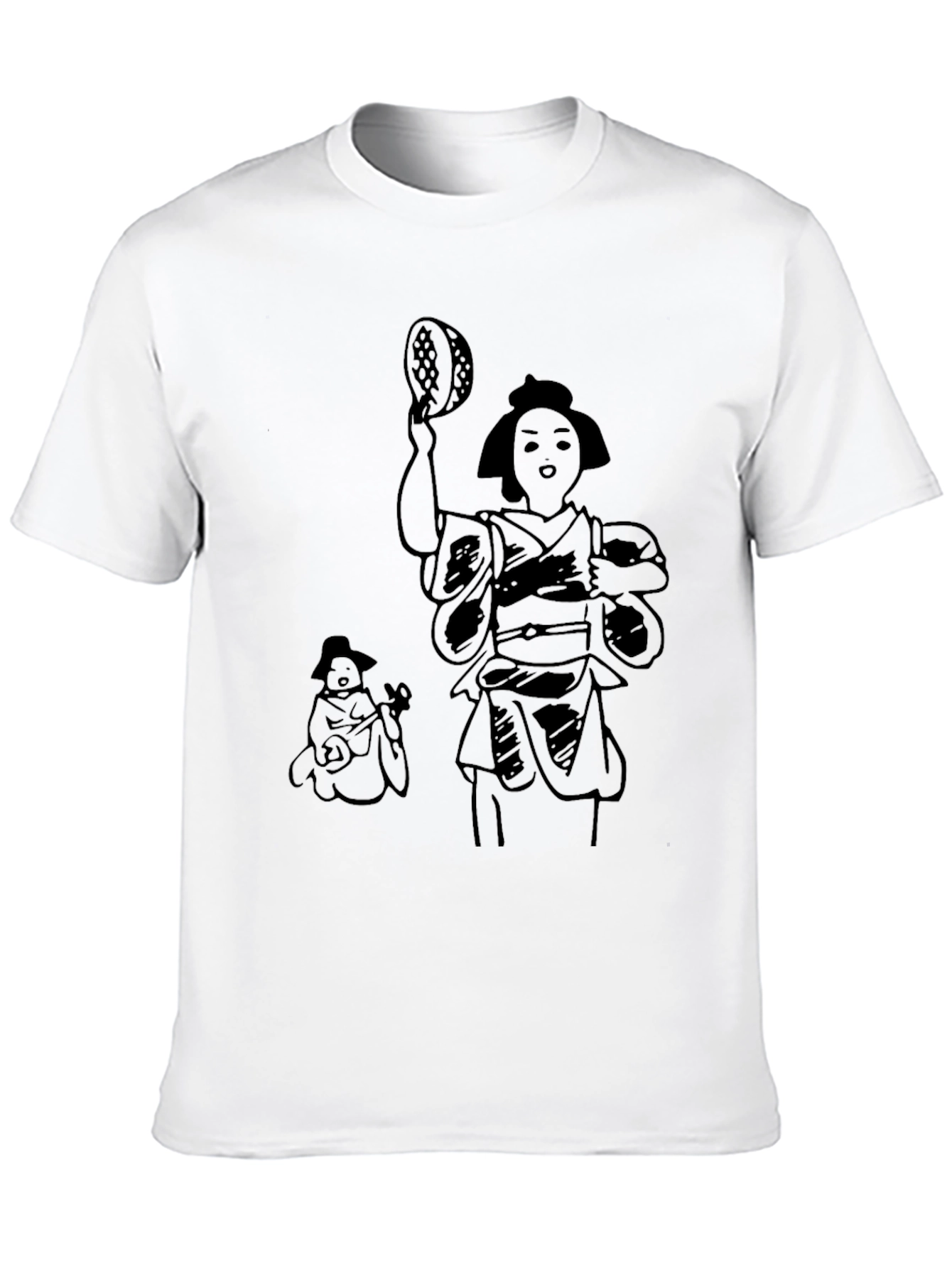 Japanese Dancers Graphic Tee - Stylish Unisex T-Shirt
