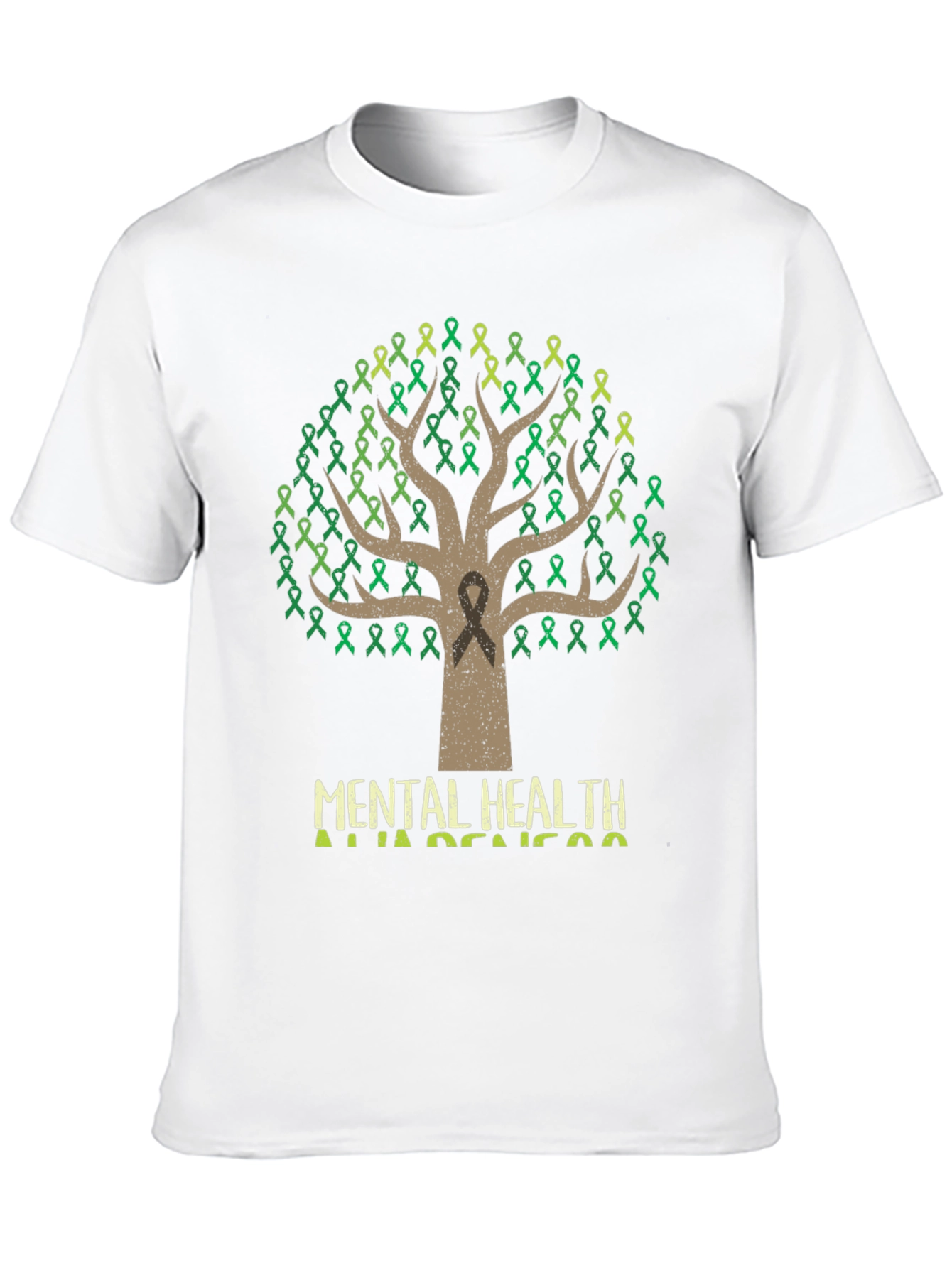 Mental Health Awareness Ribbon Tree T-Shirt