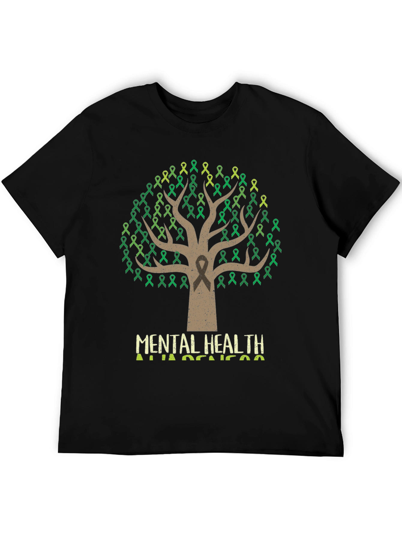 Mental Health Awareness Ribbon Tree T-Shirt