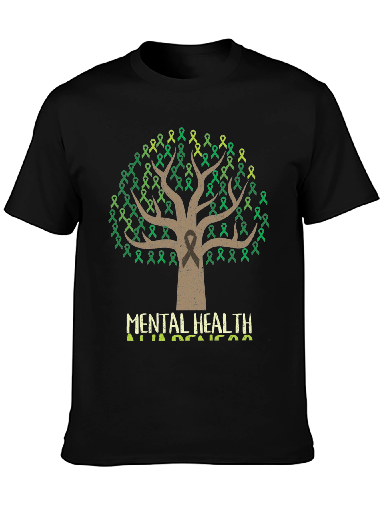 Mental Health Awareness Ribbon Tree T-Shirt